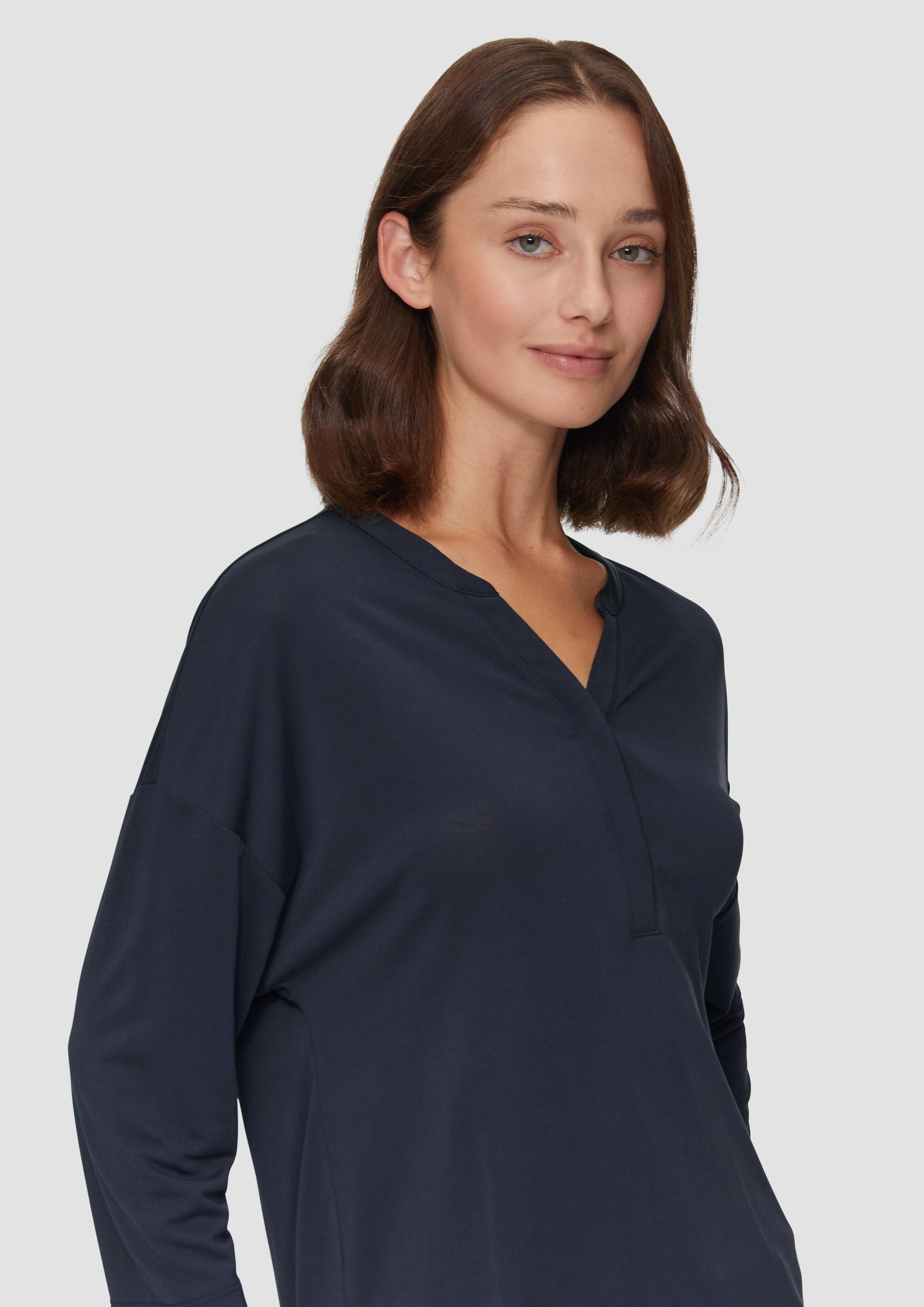 s.Oliver 3/4-Arm-Shirt Blusenshirt aus fließendem Modalmix günstig online kaufen