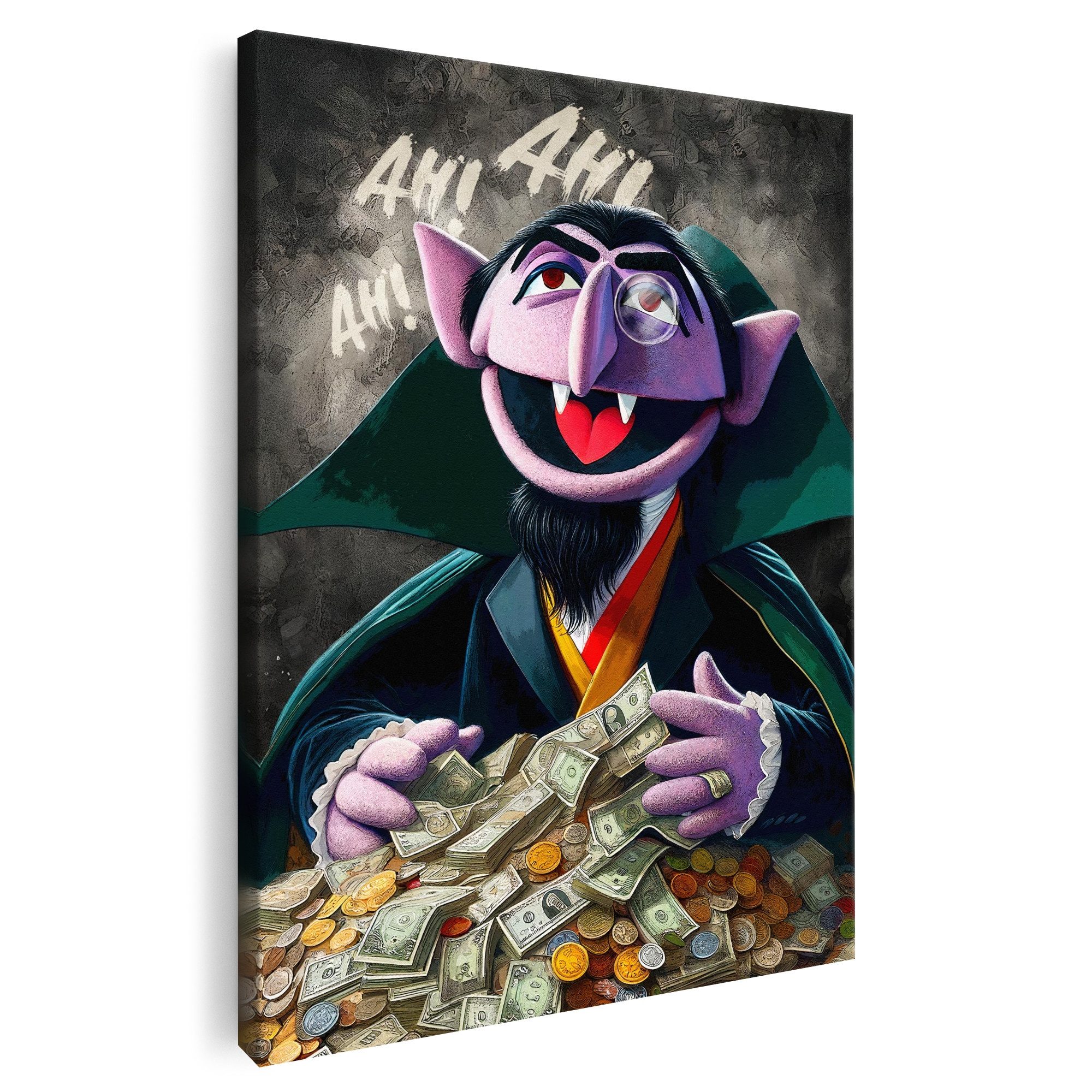 Artmazing Leinwandbild The Count, The Count, gesp. auf FSC Echtholz-Keilrahmen, in versch. Größen