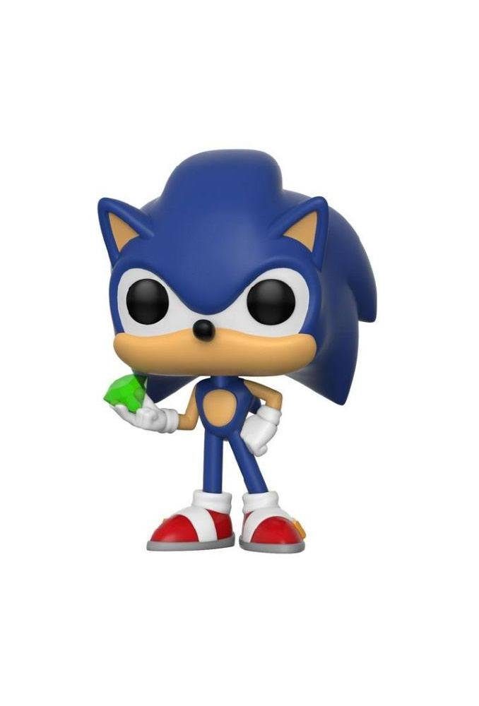 Funko Spielfigur Funko Pop - Sonic The Hedgehog - Sonic mit Smaragd 9cm