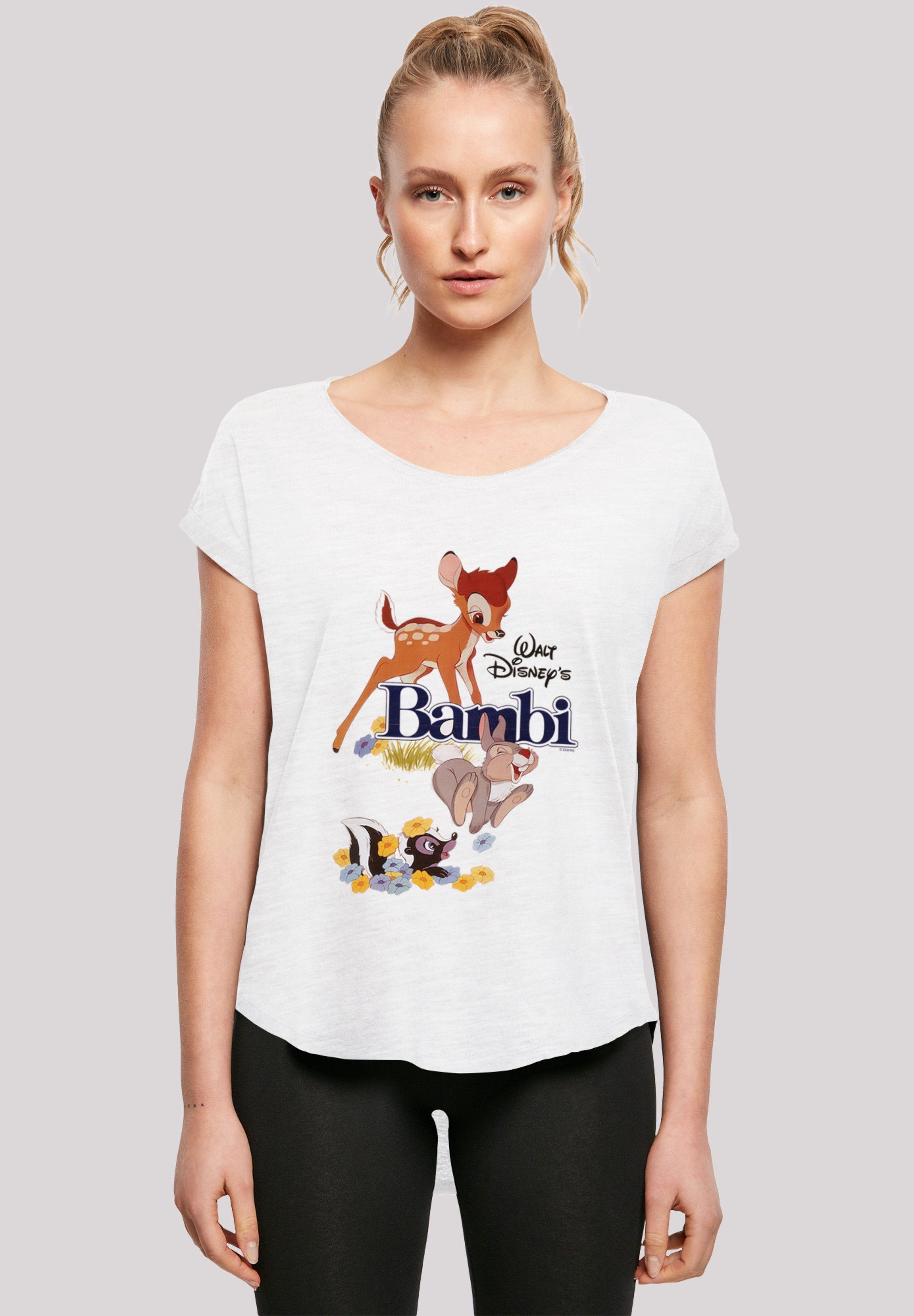 Damen Shirts F4NT4STIC T-Shirt Long Cut T-Shirt Disney Bambi Poster