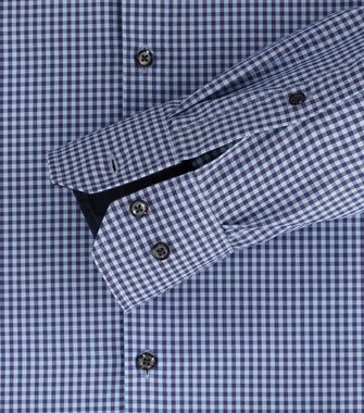 VENTI Businesshemd Businesshemd - Modern Fit - Langarm - Einfarbig - Blau