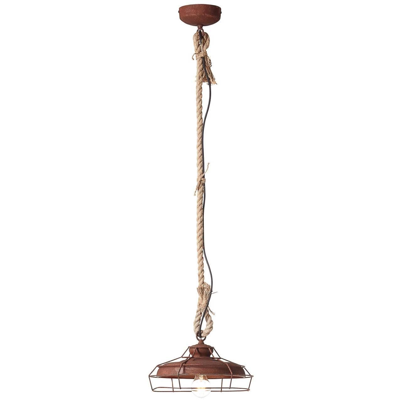 Brilliant Pendelleuchte Peter, Lampe Peter Pendelleuchte 30cm rostfarbend 1x A60, E27, 60W, geeigne