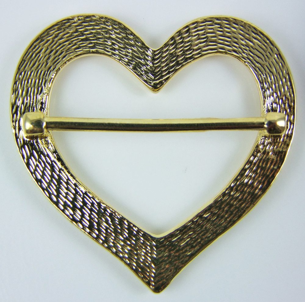 LUISIA® Schal Herz Schalring mit Strass - Gold günstig online kaufen