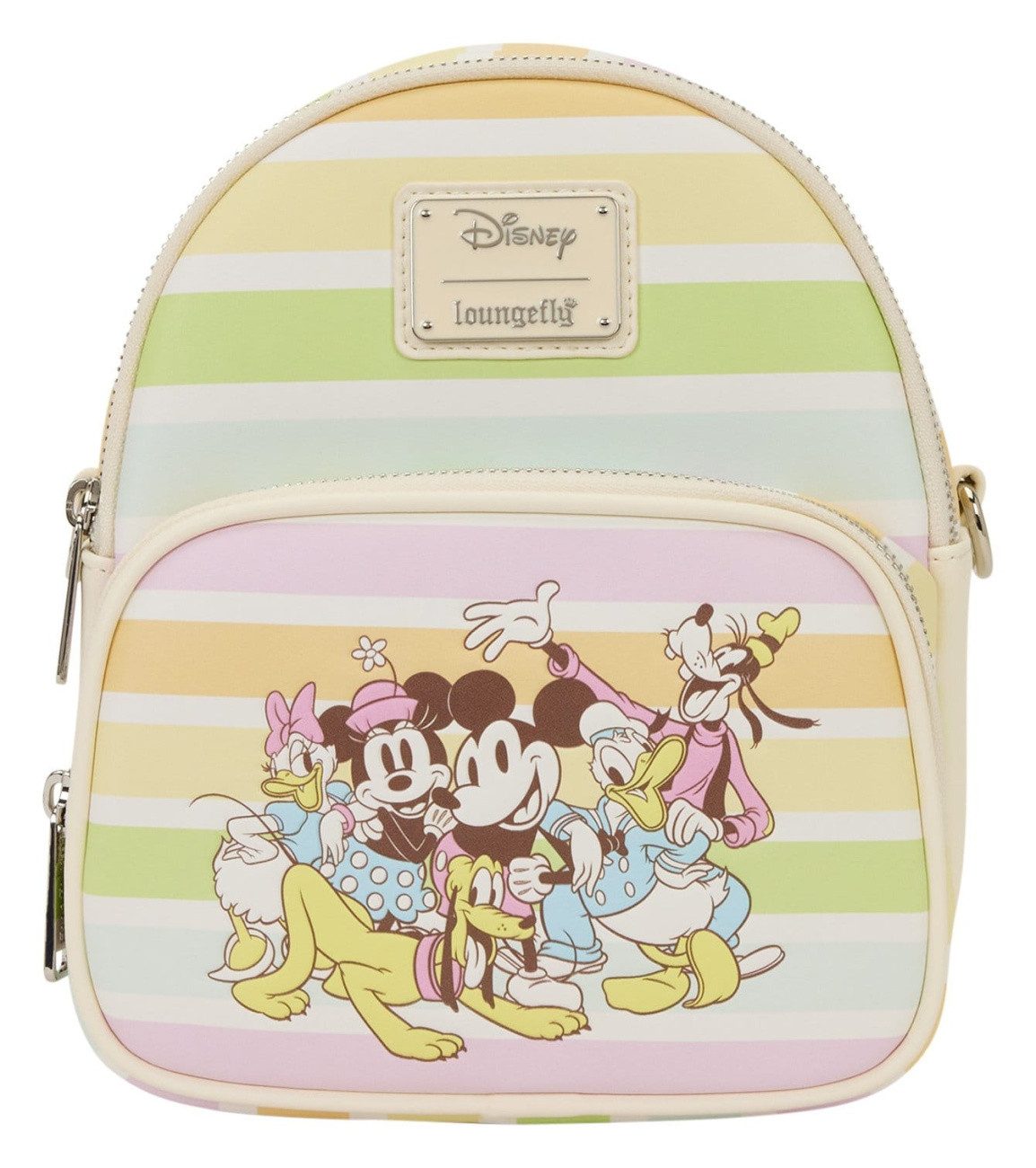 Loungefly Umhängetasche Disney by Loungefly Umhängetasche Mickey and Friends Rainbow Stribes