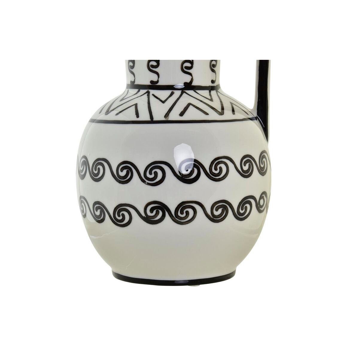 Porzellan Vase Home Safari-Stil Decor Historischer Dekovase 15 DKD DKD Home Weiß Schwarz Decor