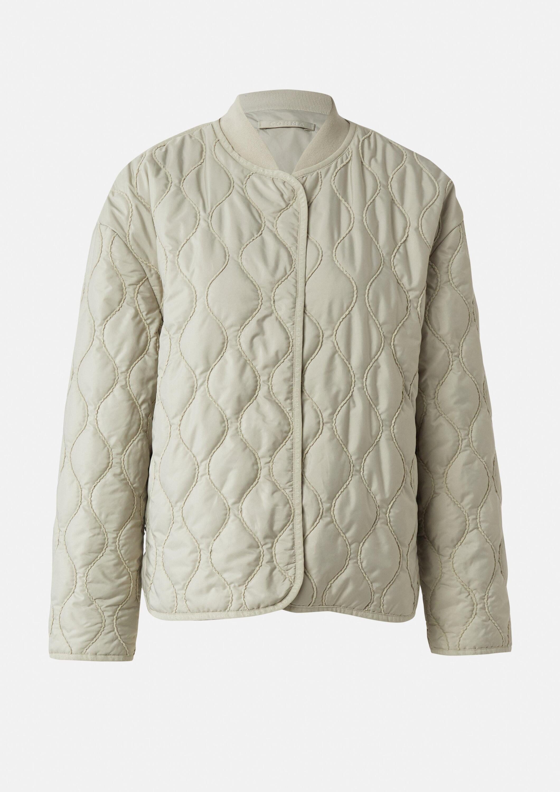 comma Funktionsjacke Outdoor-Jacke Wattierte Wendejacke mit Wellenstepp