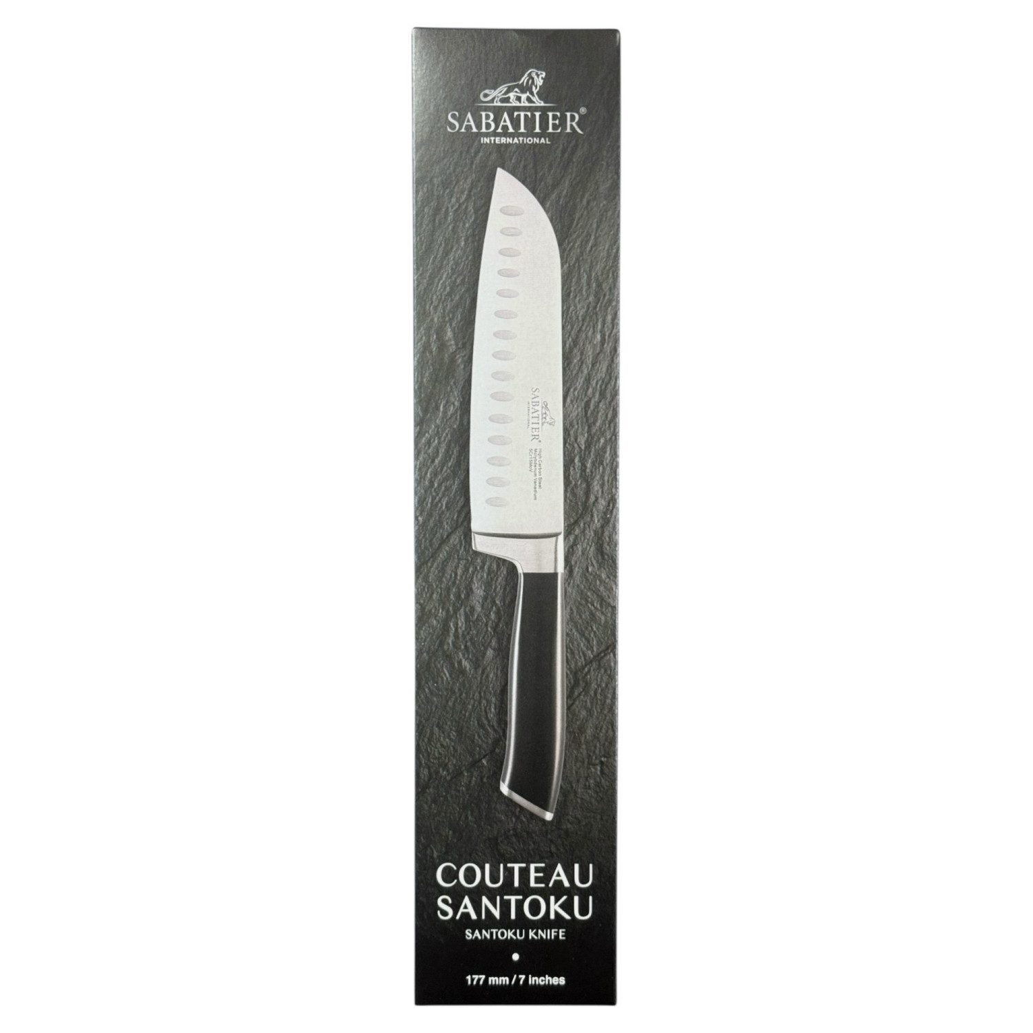 SABATIER International Santokumesser Santokumesser Kochmesser Küchenmesser Scharf - Klingenlänge: 17,7 cm, hohe Leistung, unverwechselbares Design, widerstandsfähig/langlebig