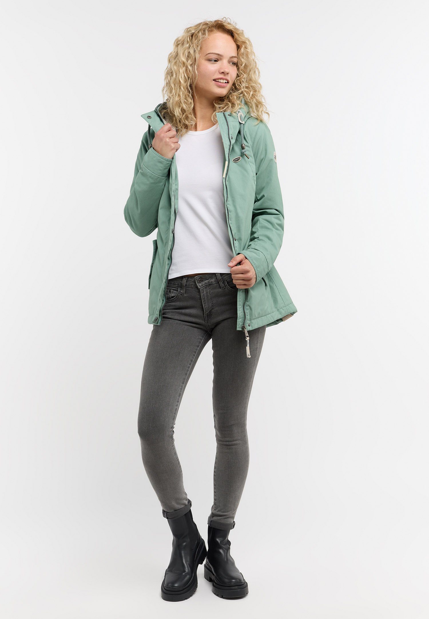 GREEN Mode Vegane & MONADDE Ragwear DUSTY Nachhaltige Allwetterjacke