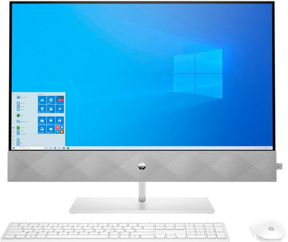 HP 24-k0013ng All-in-One PC (23,8 Zoll, AMD Ryzen 5 4600H, Radeon, 8 GB RAM,  1000 GB HDD, 256 GB SSD, All-in-One)