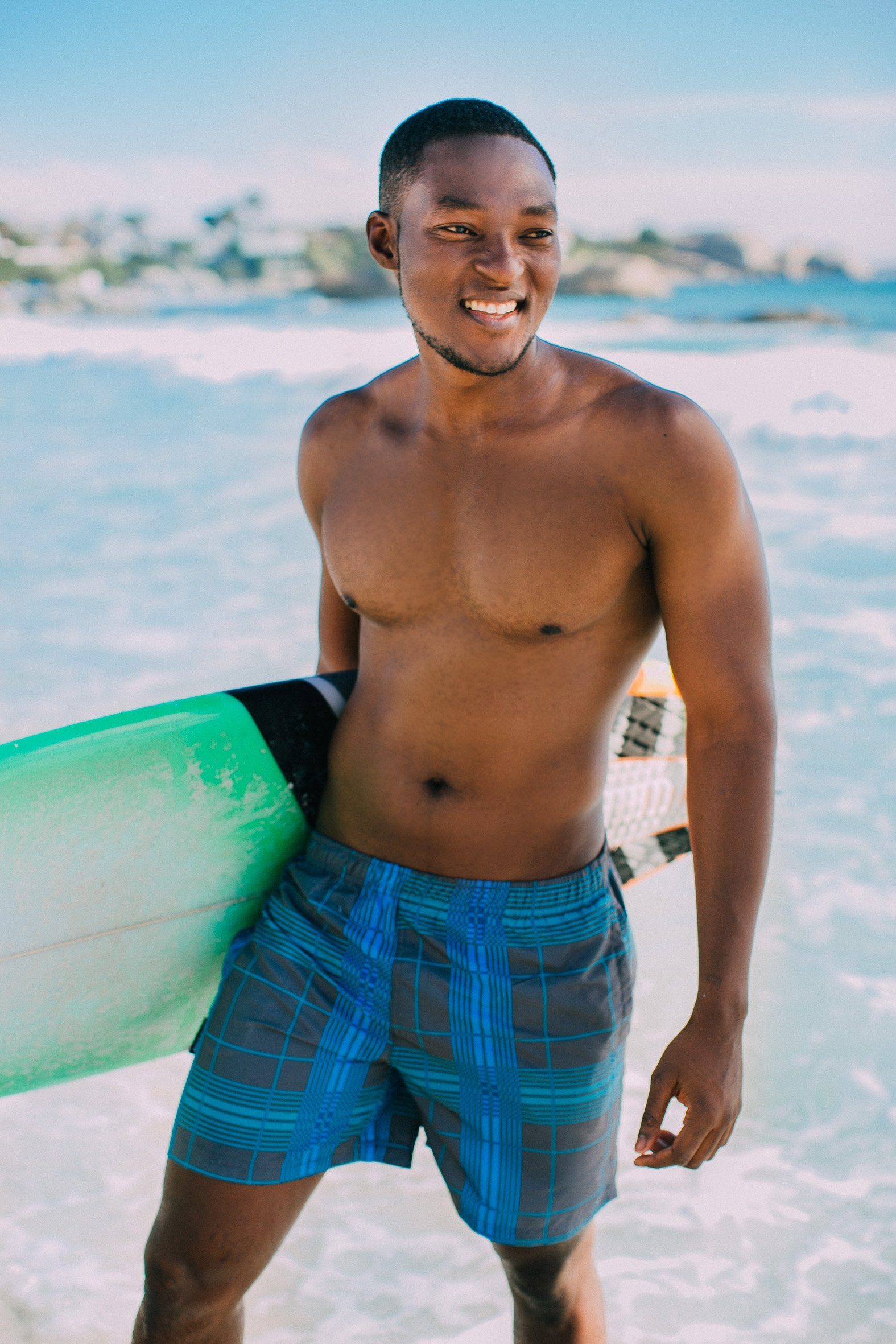 GUGGEN Mountain Badehose Badehose Herren Beachshorts Boardshorts kariertes günstig online kaufen