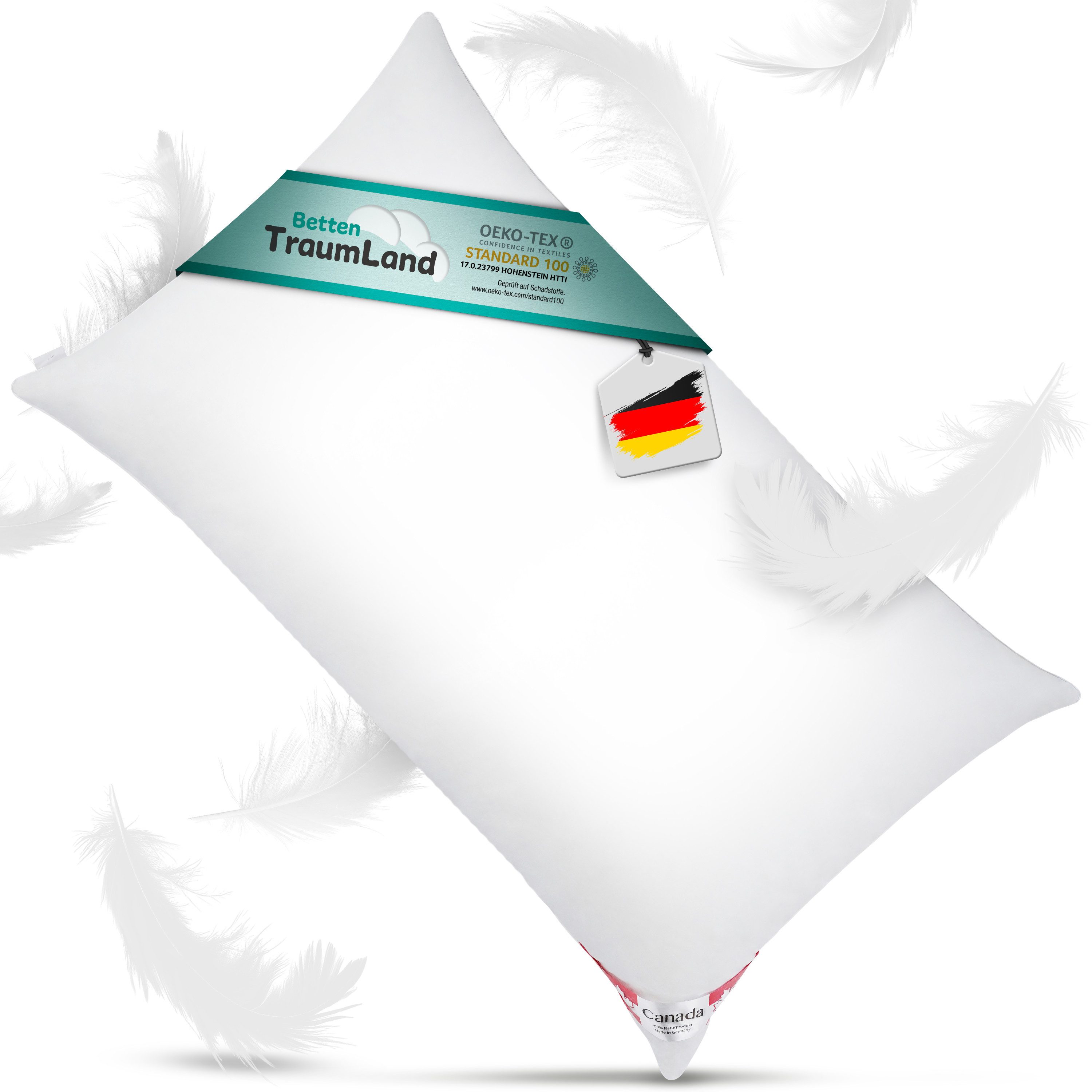 Canada Daunenkissen Daunenkissen Kopfkissen Soft Feeling, Füllung: 50% Daun günstig online kaufen