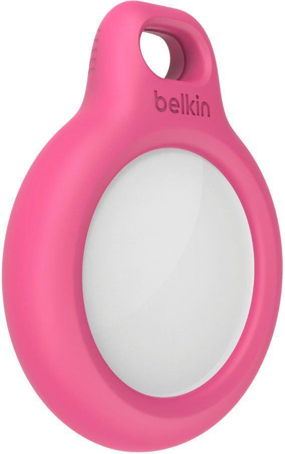 Schlüsselanhänger Secure AirTag mit Holder Apple pink für Belkin Schlaufe