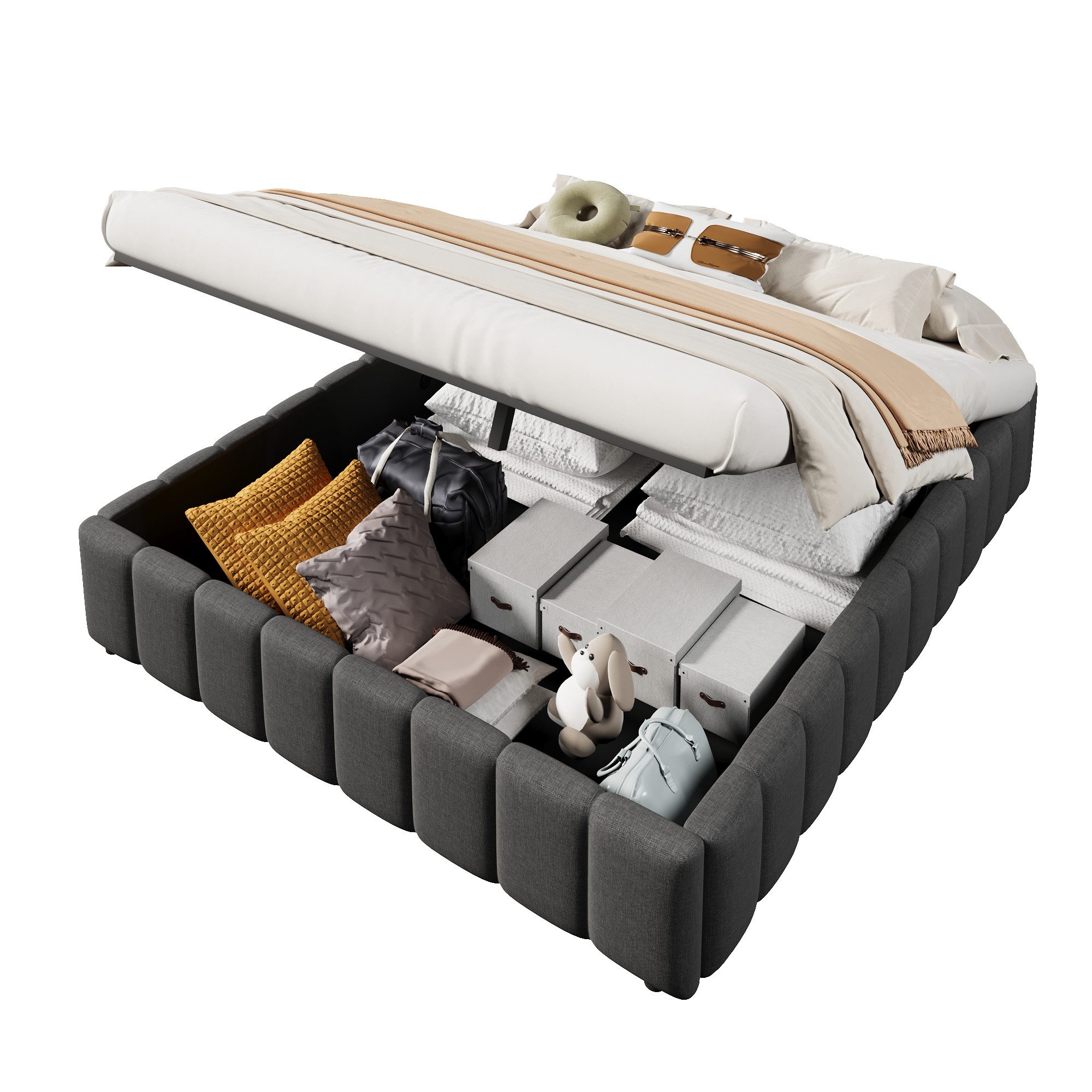 REDOM Polsterbett Funktionsbett,Kinderbett,Jugendbett (Polsterbett,mit hydr günstig online kaufen