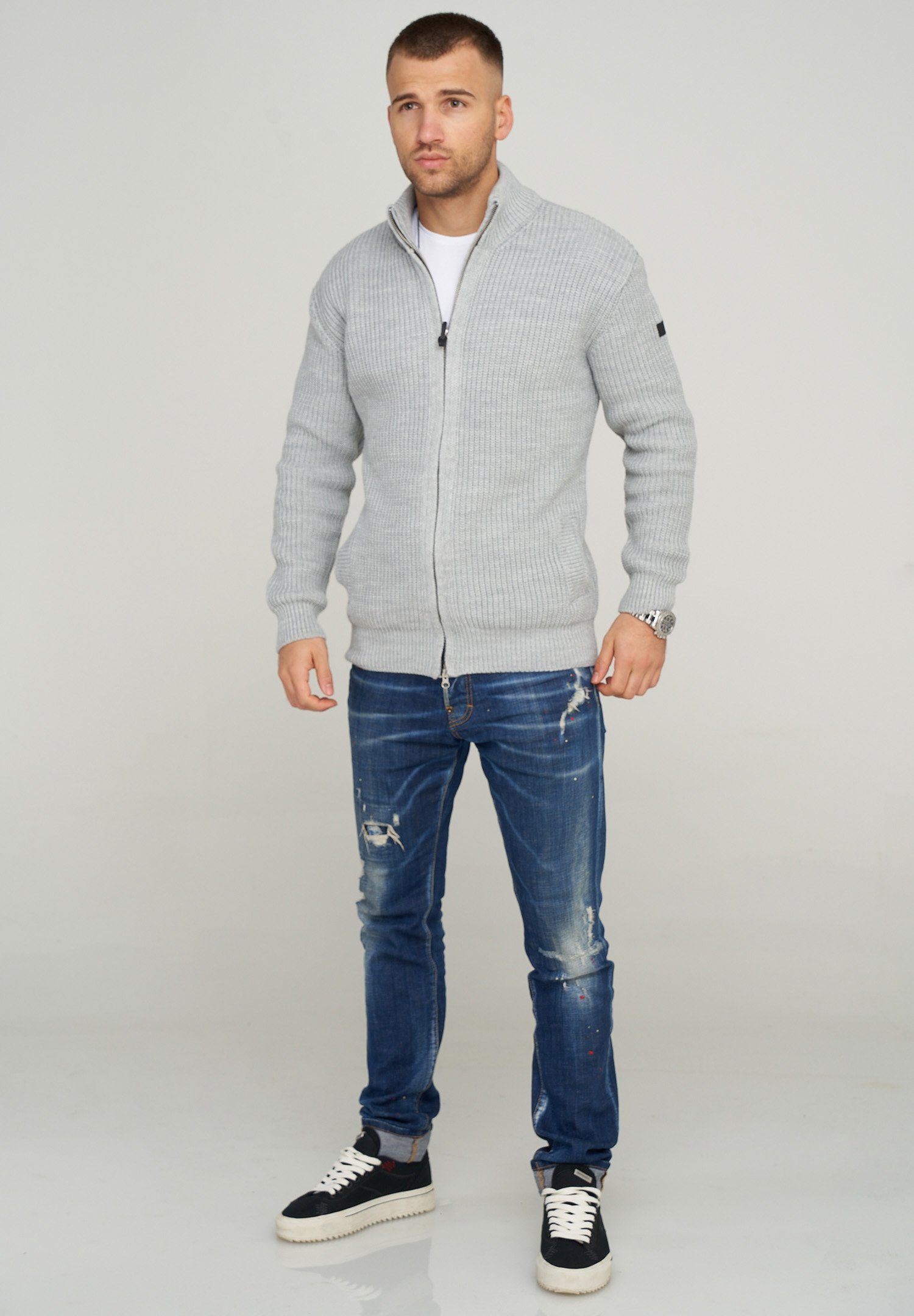 CARISMA Strickjacke MKCONNA mit modischem Stehkragen günstig online kaufen