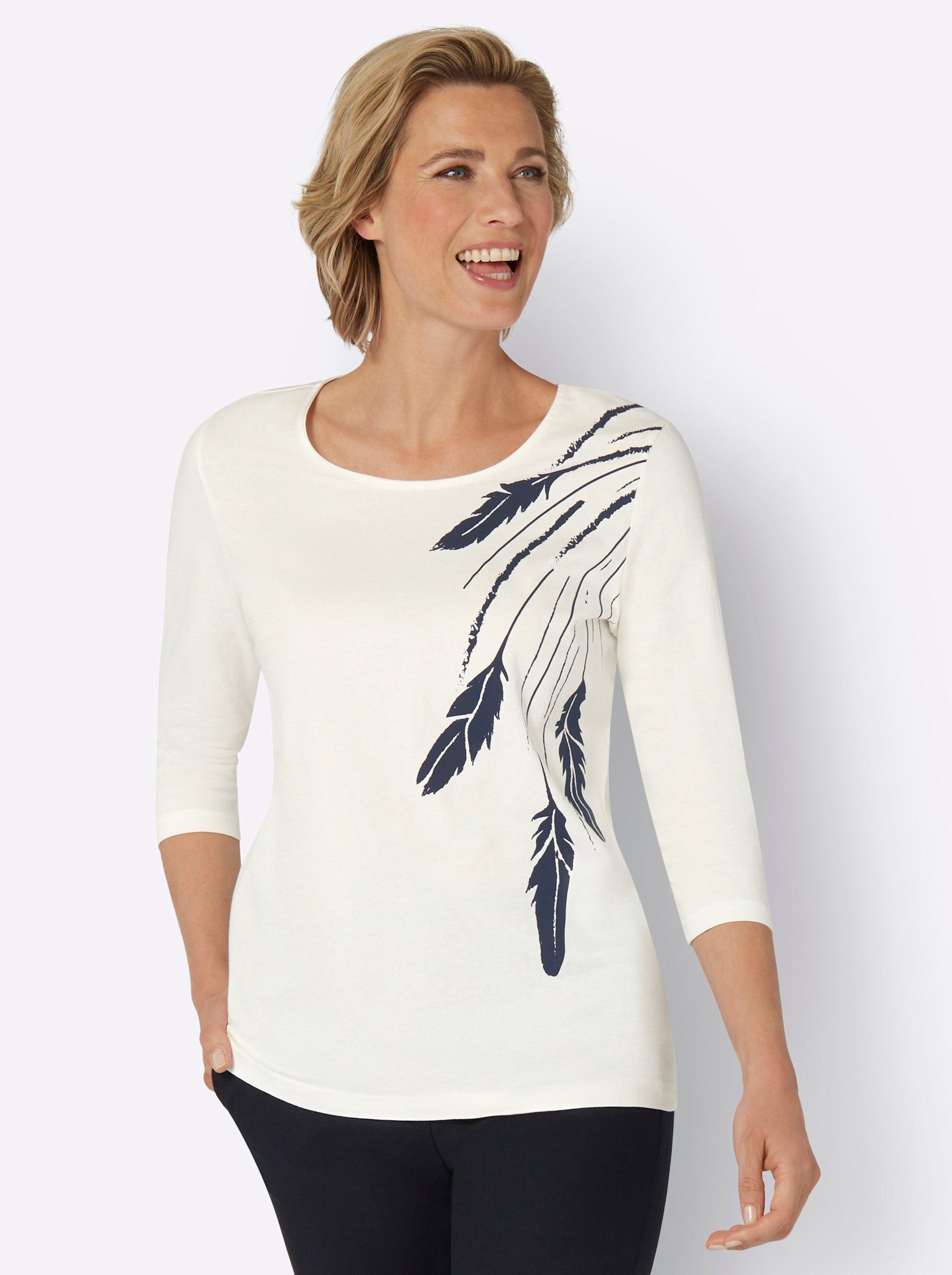 Sieh an! T-Shirt 3/4-Arm-Shirt günstig online kaufen