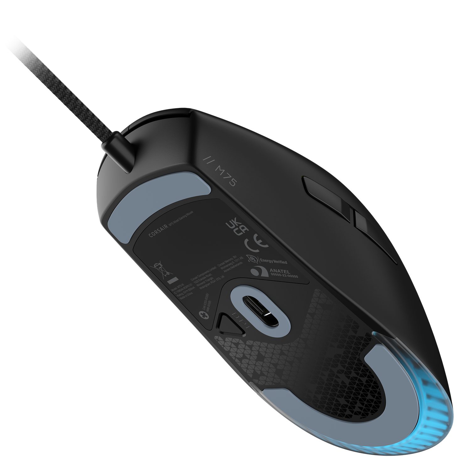 Corsair M75 Gaming Mouse, Optical Gaming-Maus (kabelgebunden, RGB)