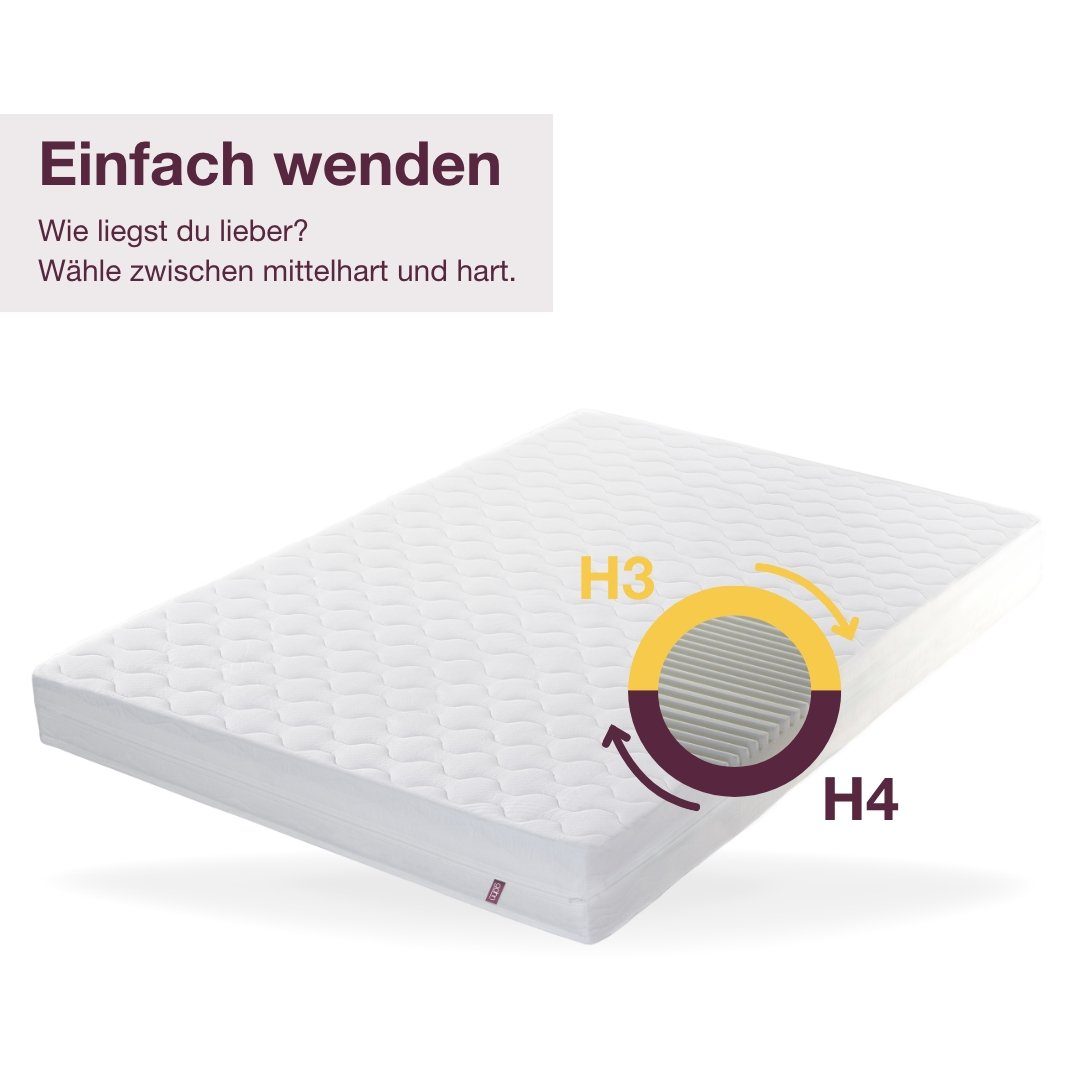 Kaltschaummatratze Ergonomische 7-Zonen-Wendematratze - zwei Härtegrade günstig online kaufen