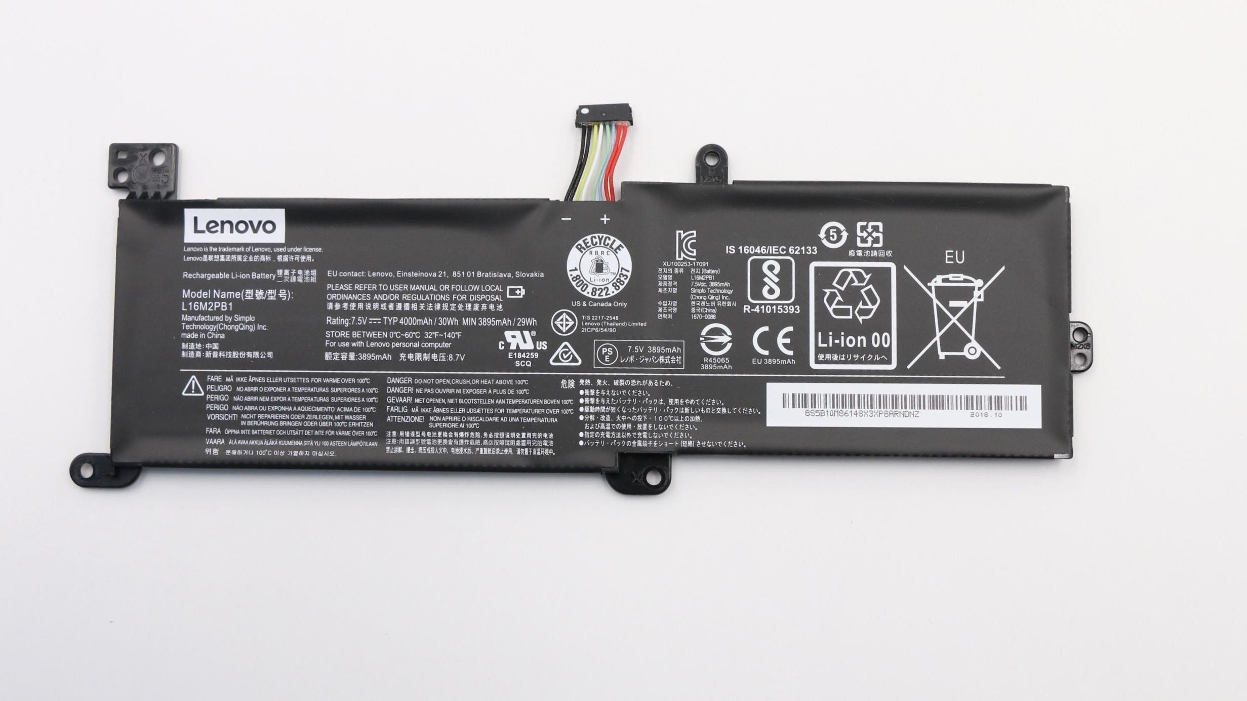 5B10M91443 Lenovo Akku Akku für 4000 Lenovo Laptop-Akku Original mAh