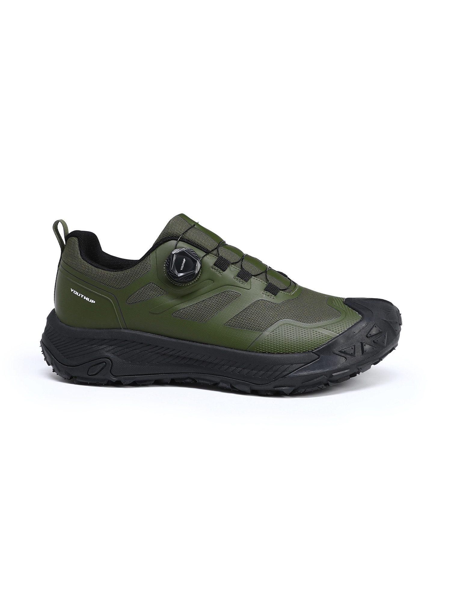 YOUTHUP Sneaker Herren einfarbige Outdoor-Sportschuhe, wasserabweisend, atmungsaktiv