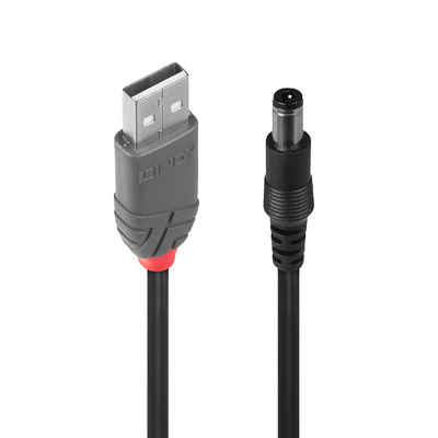 Lindy LINDY Adapterkabel USB A 5,5/2,5mm DC-Hohlstecker Computer-Kabel