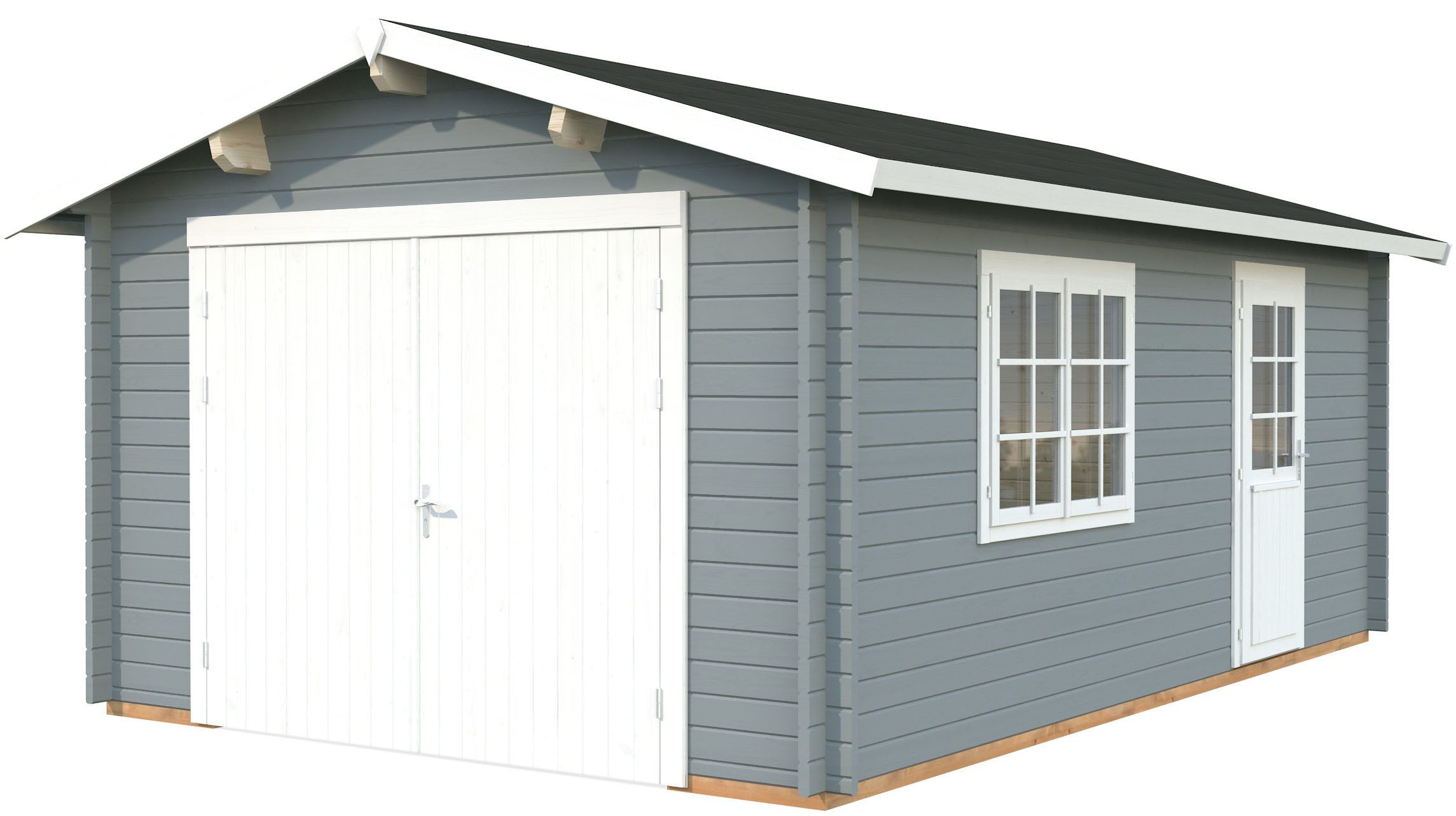 Palmako Garage Roger, mit Holztor, BxTxH: 426x598x276 cm