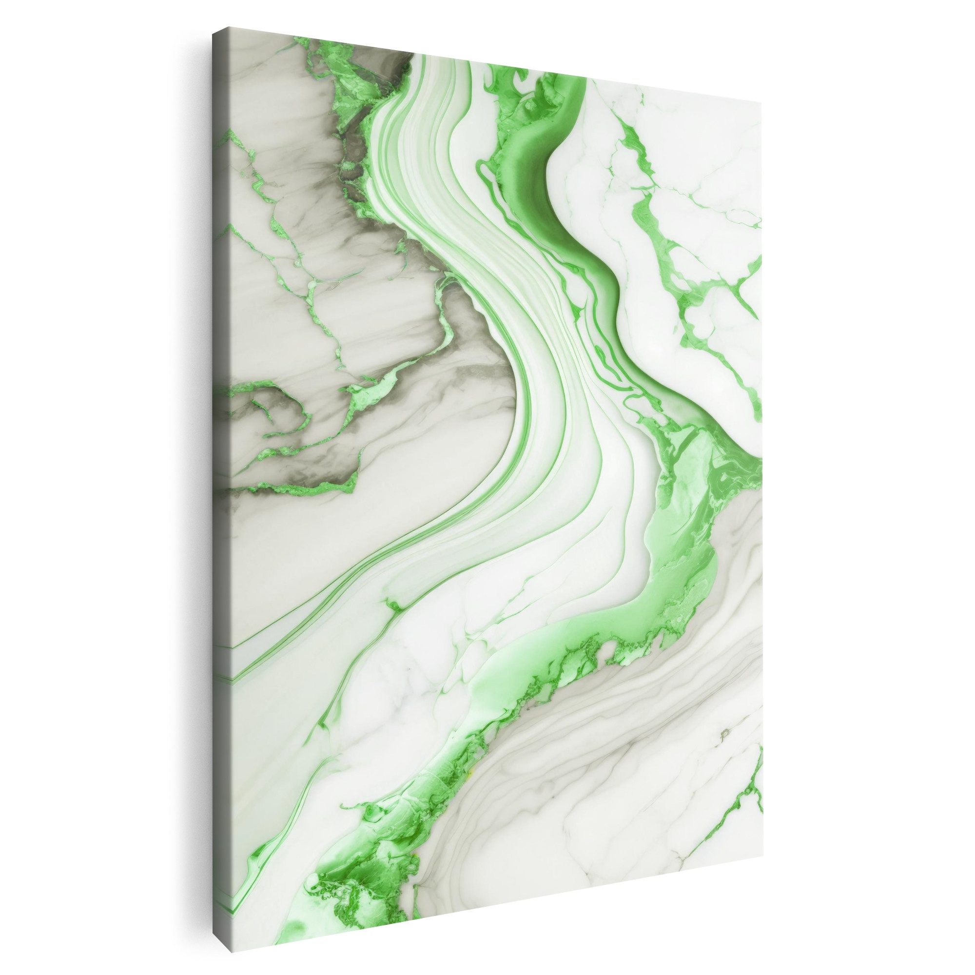 Artmazing Leinwandbild Marblelicious Grün, Marblelicious Grün, gesp. auf FSC Echtholz-Keilrahmen, in versch. Größen