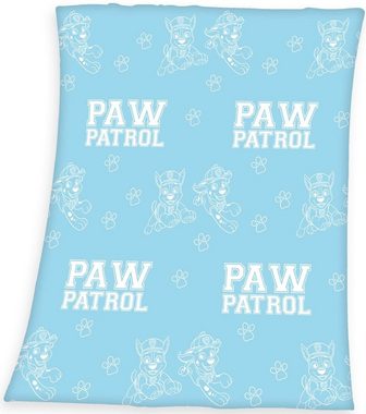 Kinderdecke PAW Patrol - GLOW in the DARK - Kuschelige Fleece-decke, 130x160, PAW PATROL, 100% Polyester