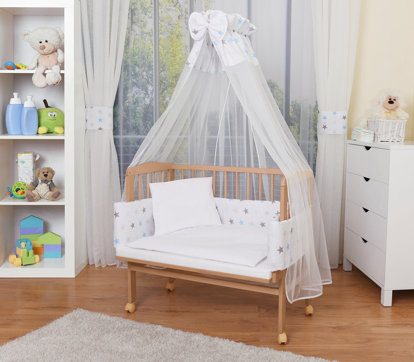 Waldin Beistellbett »WALDIN Baby Beistellbett mit Matratze und Nestchen, 16  Modelle wählbar« online kaufen | OTTO