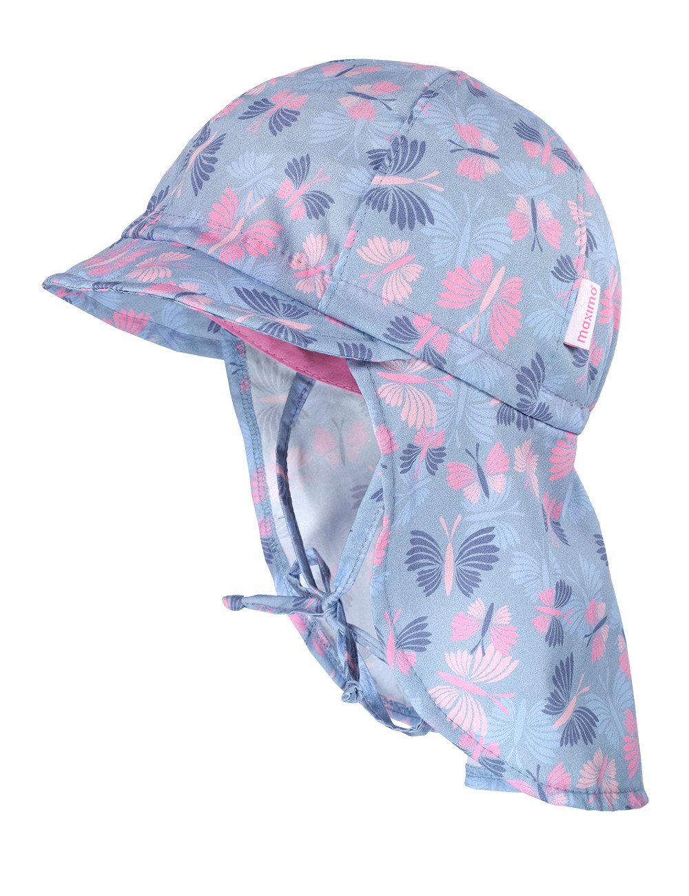 Schirmmütze MINI GIRL-Schildmütze Nackenschutz, Bindeband, UV 50
