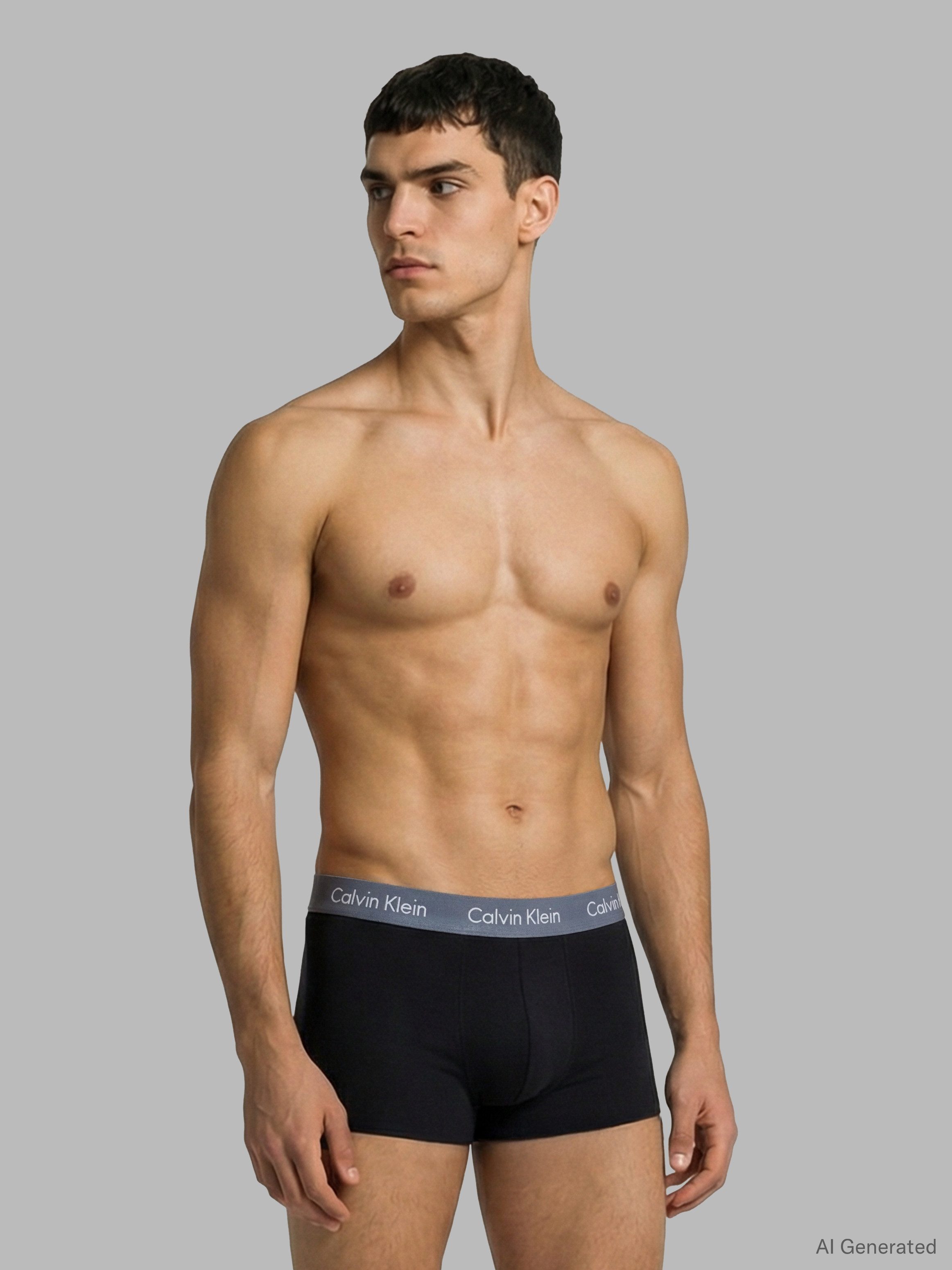 Calvin Klein Underwear Trunk LOW RISE TRUNK 5PK (Packung, 5er-Pack) mit Logo-Elastikbund (5 Stück)
