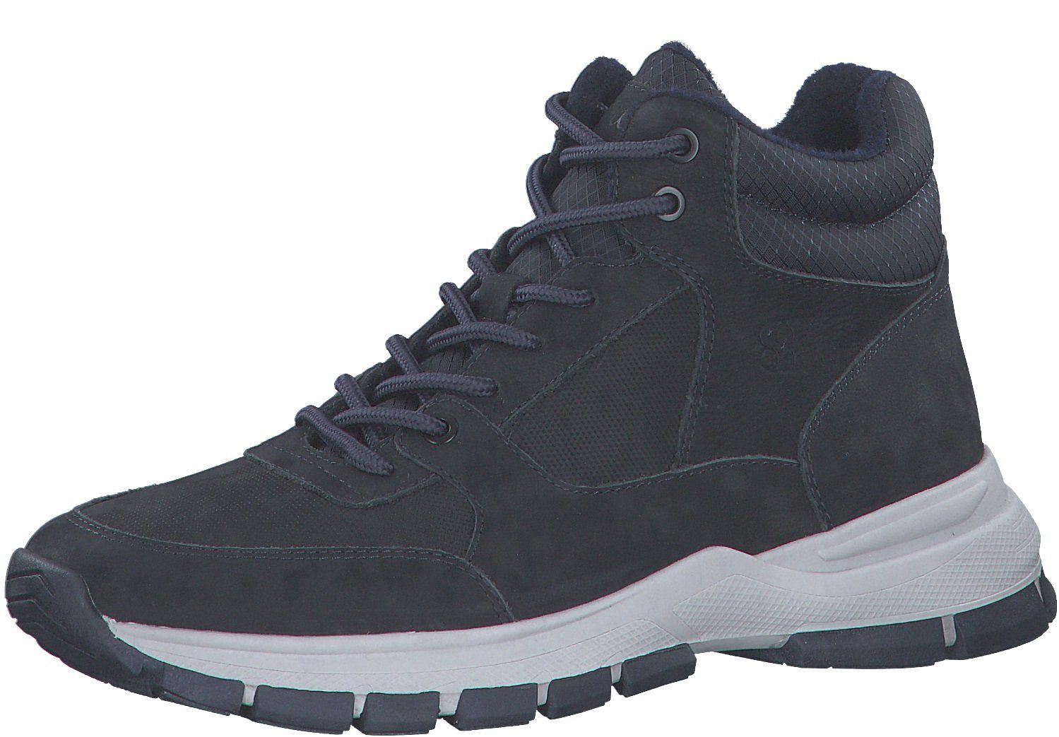 s.Oliver Winter Stiefelette 5-15201-29-805 aus Leder mit Softfoam navyblau günstig online kaufen