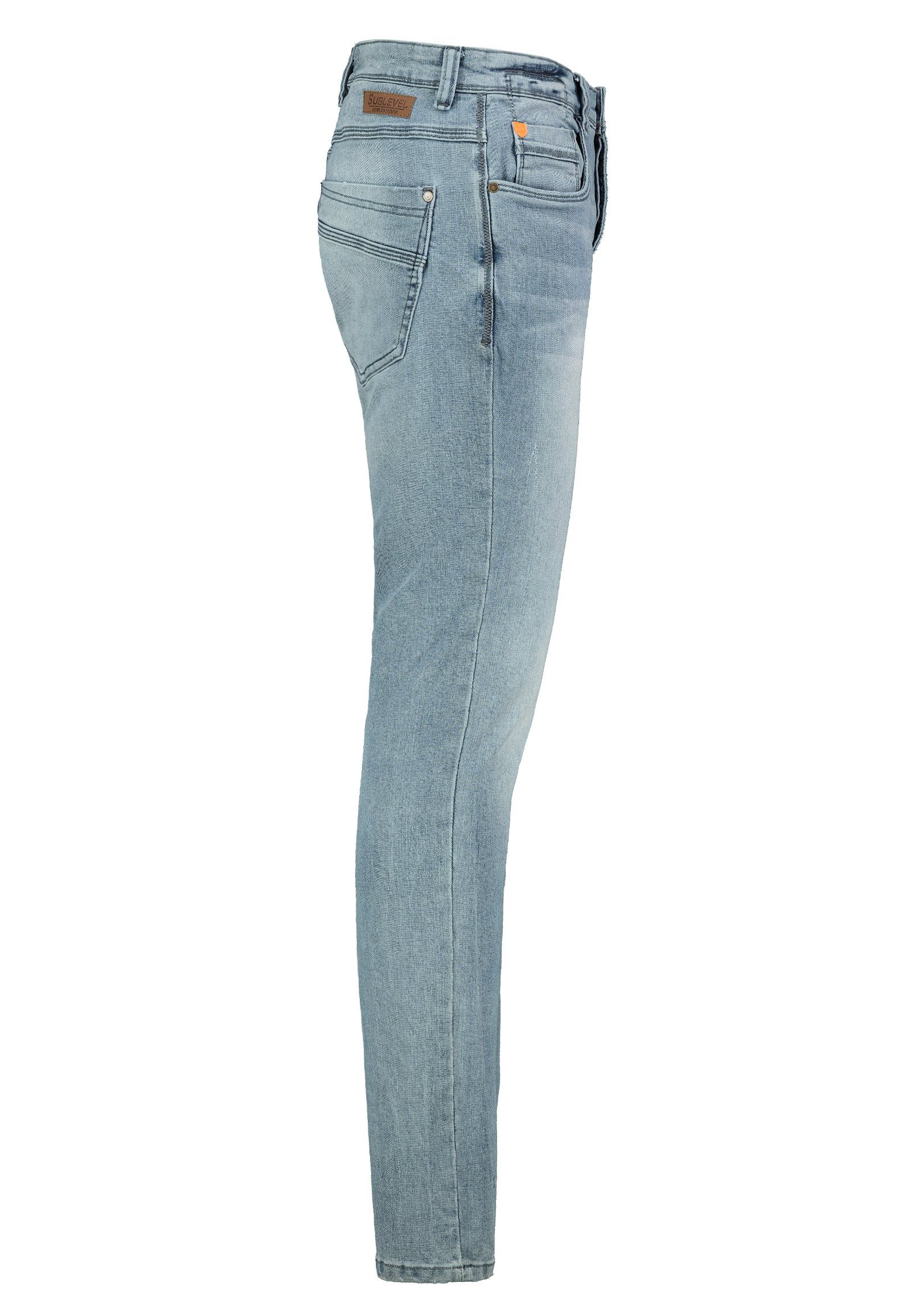 SUBLEVEL Slim-fit-Jeans Sublevel Herren Jeans Hose Basic Stretch Jeanshose Regular Slim Denim