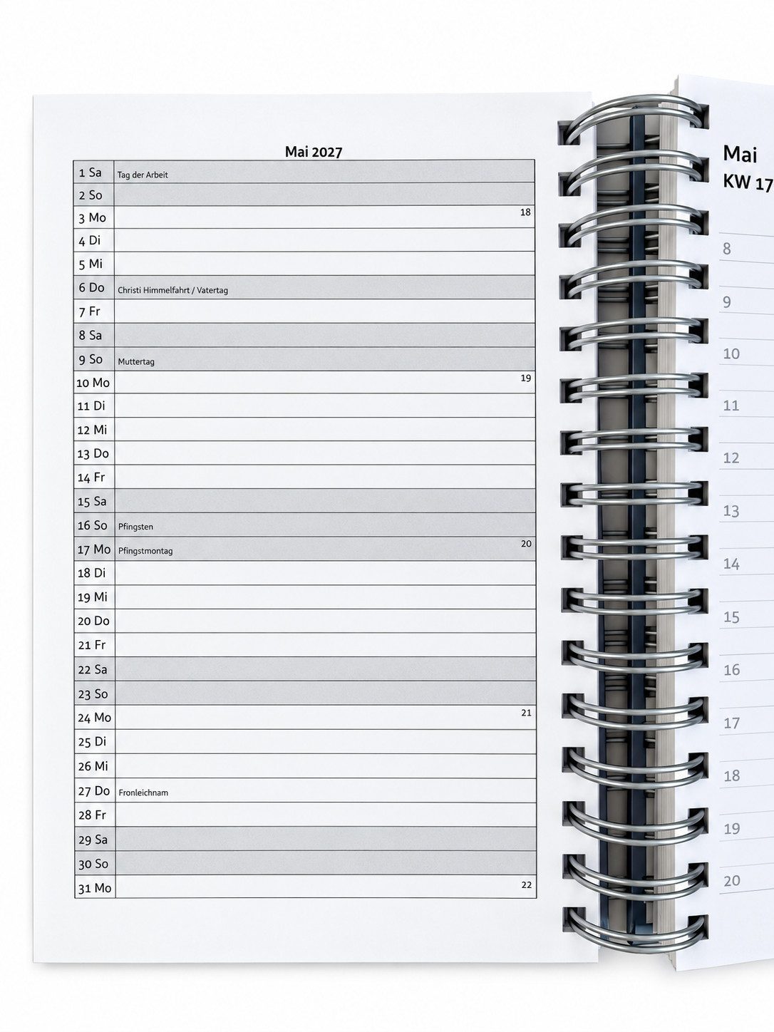 edition cumulus Terminkalender 2027 edition cumulus DIN A5 - 400 Seiten – Bild 4 von 5