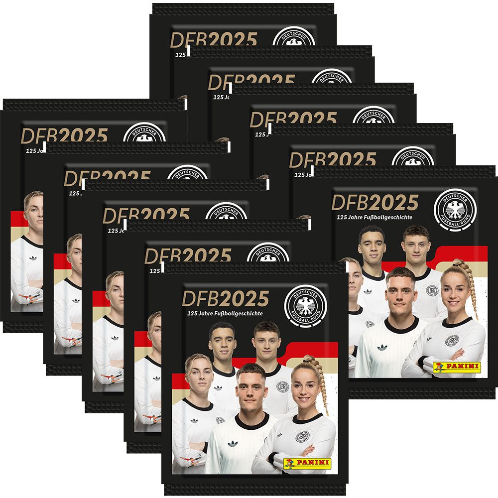 Panini Sammelkarte DFB 2025 - 125 Jahre Fußballgeschichte - Sammelsticker - 10 Tüten