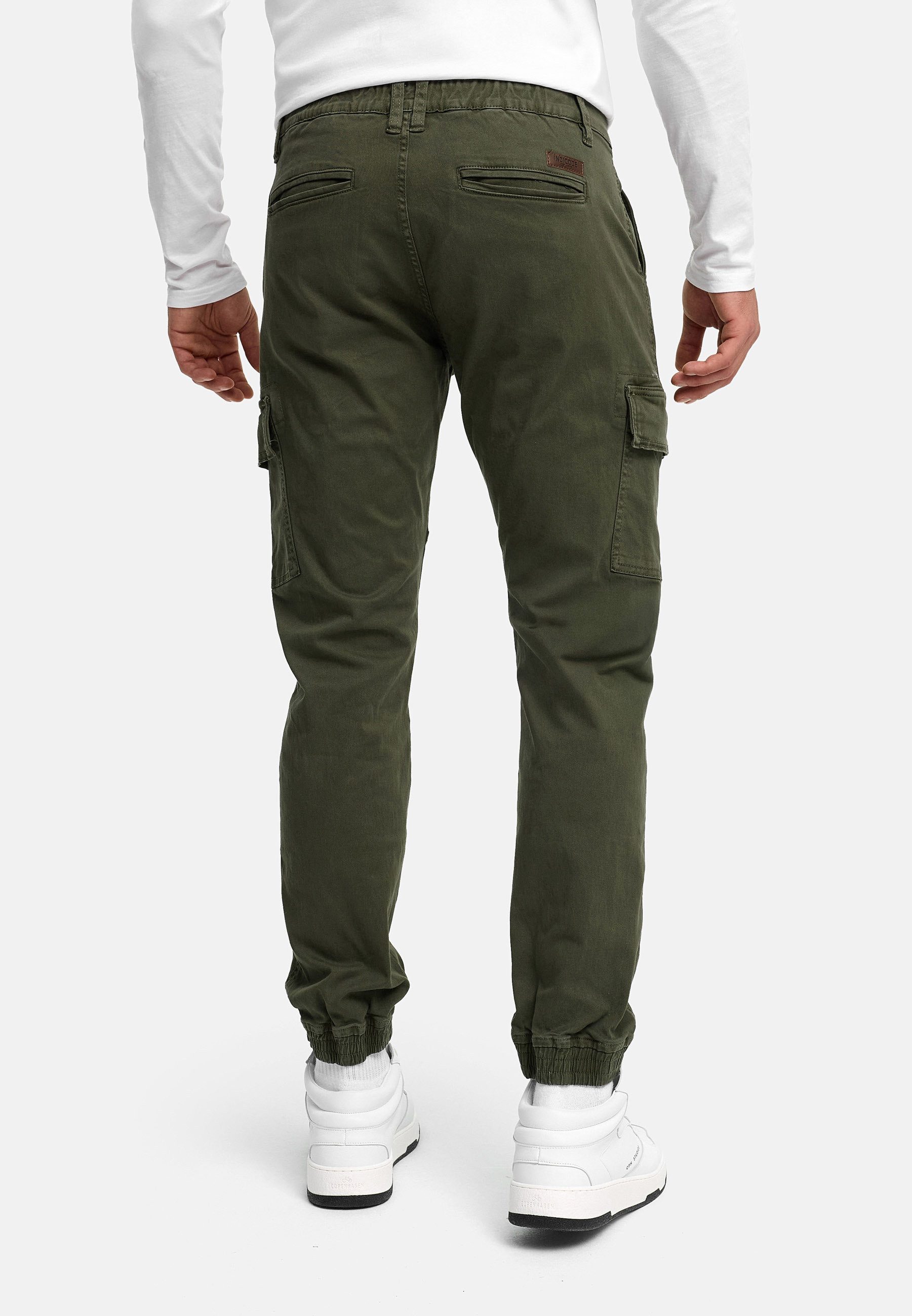 INDICODE Cargohose Herren August Cargo Hose Herrenhose mit 6 Taschen – Bild 4 von 5