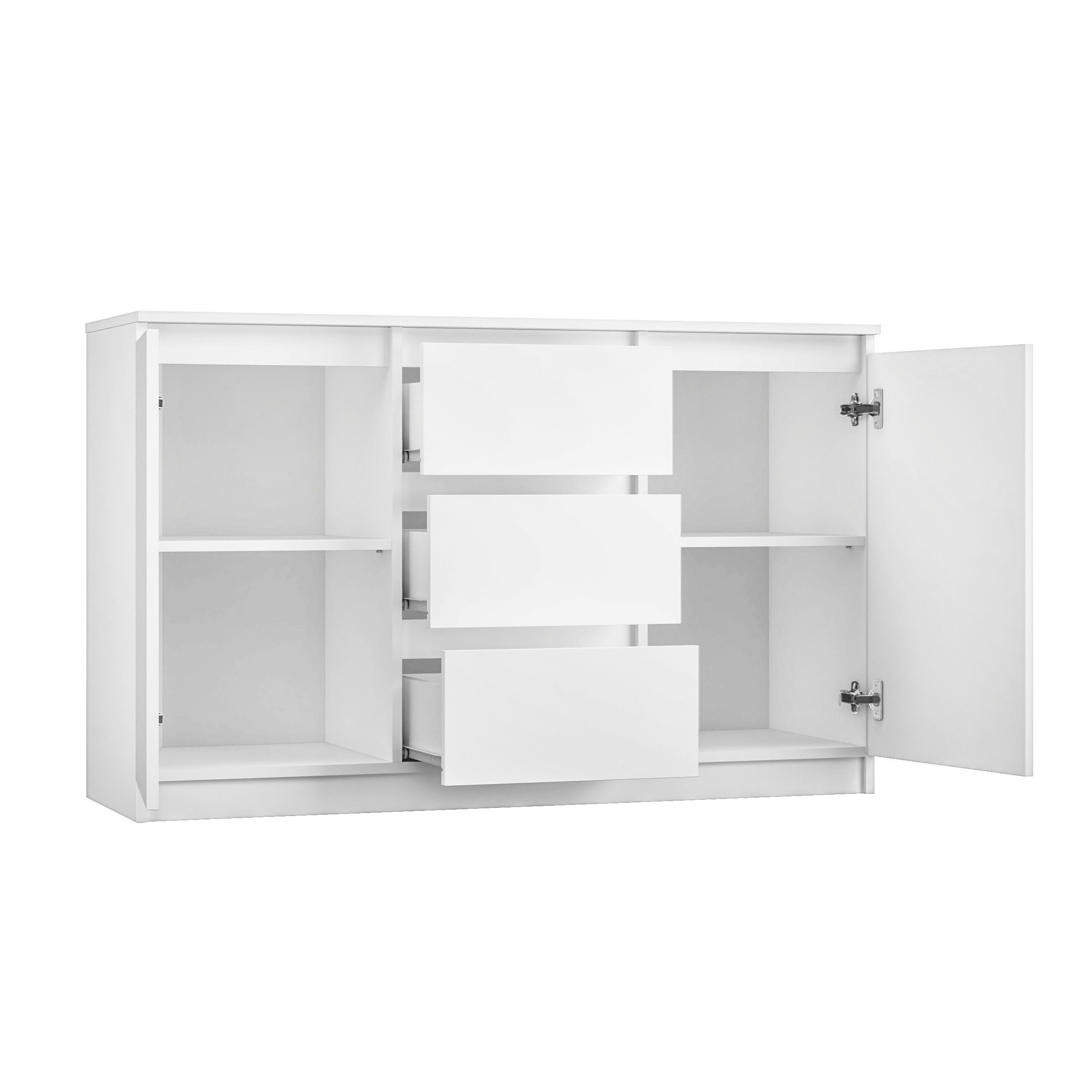 Raumhirsch Furniture Kommode Sideboard 200 cm breit (Maße 40 x 200 x 75 cm, 6 Schubladen, 3 Schranktüren)