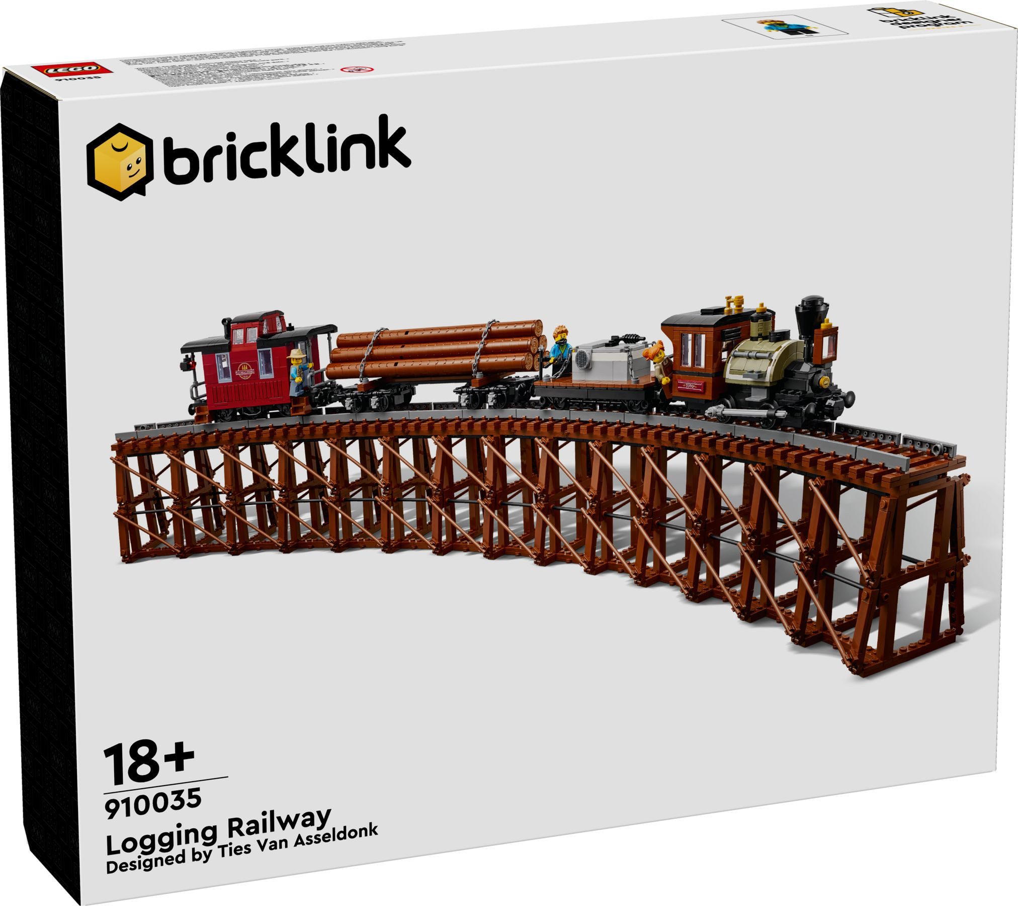 LEGO® LEGO Bricklink 910035 Baumfäller-Eisenbahn Konstruktions-Spielset