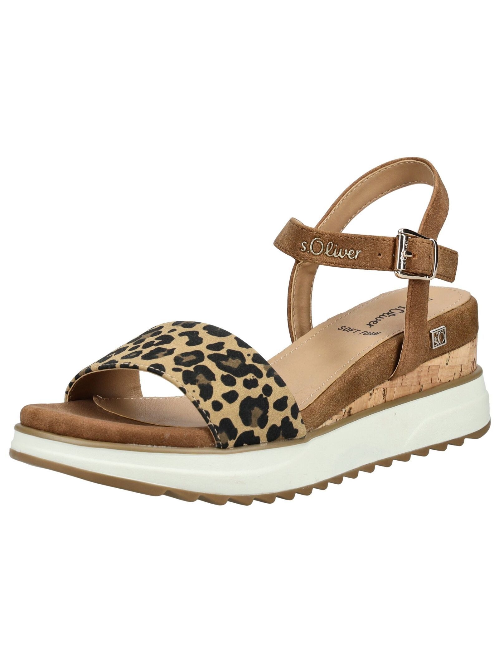 s.Oliver Sandalen Lederimitat Keilsandalette günstig online kaufen