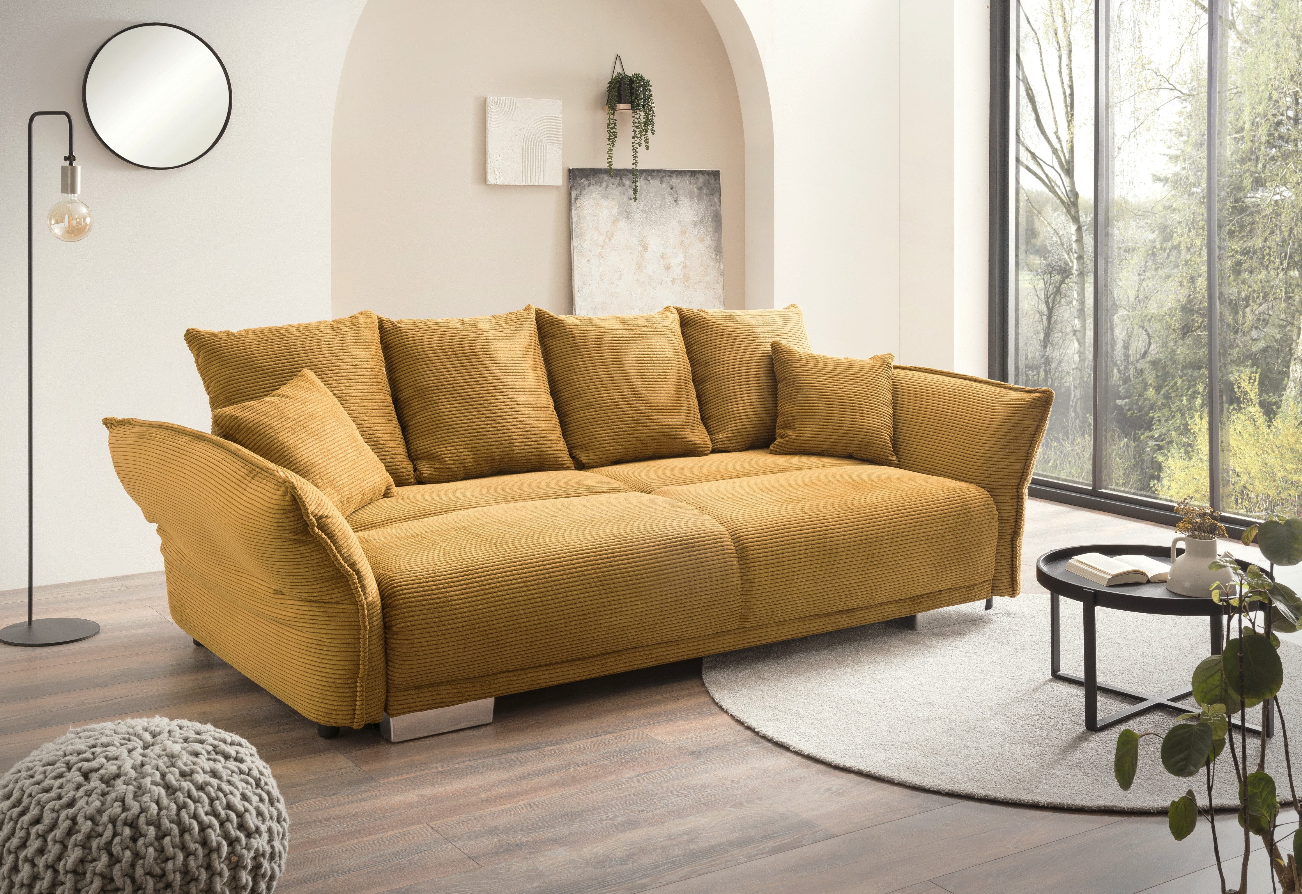 luma-home Big-Sofa 17213, mit Bettfunktion B242/T131/H90 günstig online kaufen