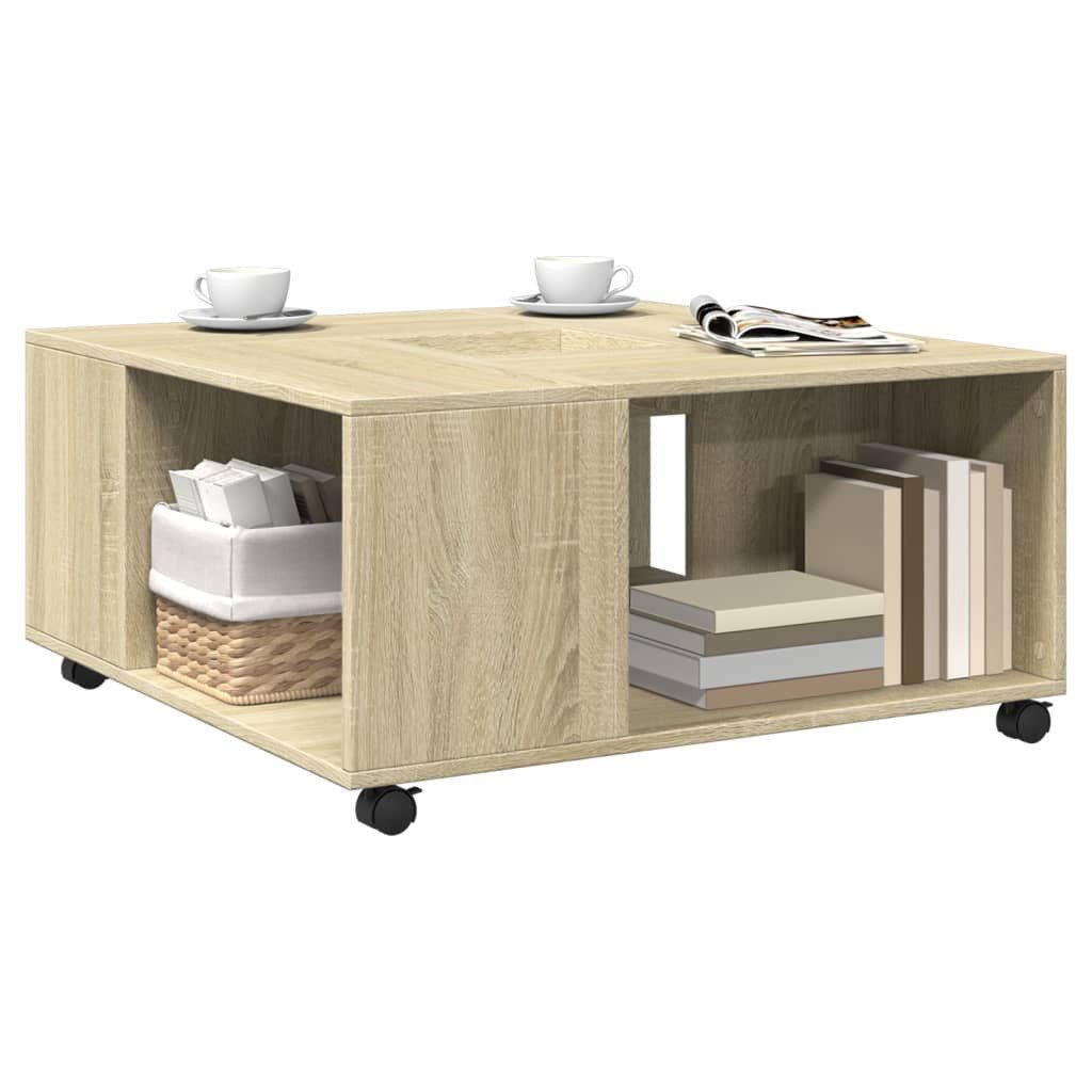 vidaXL Couchtisch Couchtisch Sonoma-Eiche 80x80x40 cm günstig online kaufen