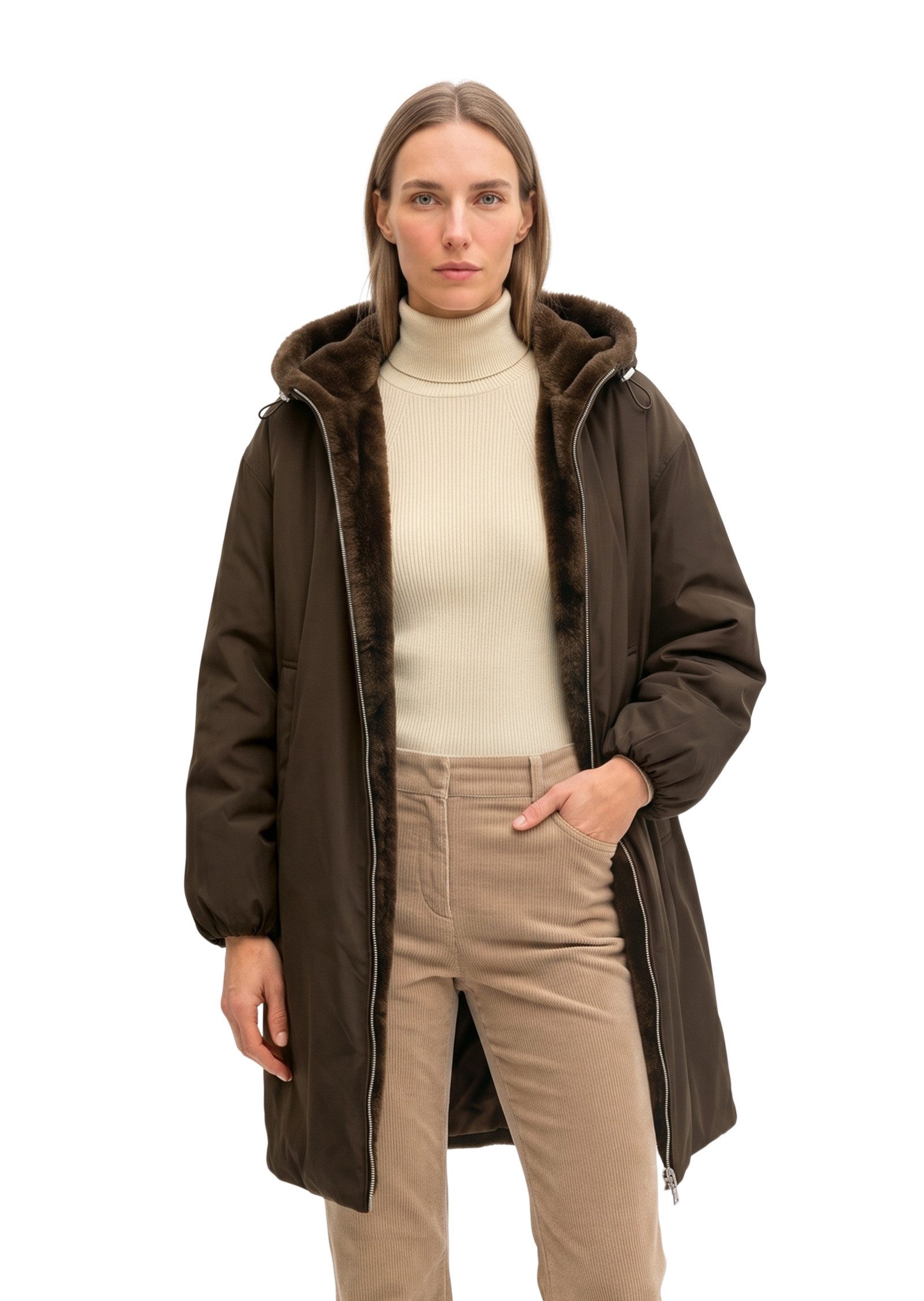 Marc O'Polo Kurzmantel aus recyceltem Polyester