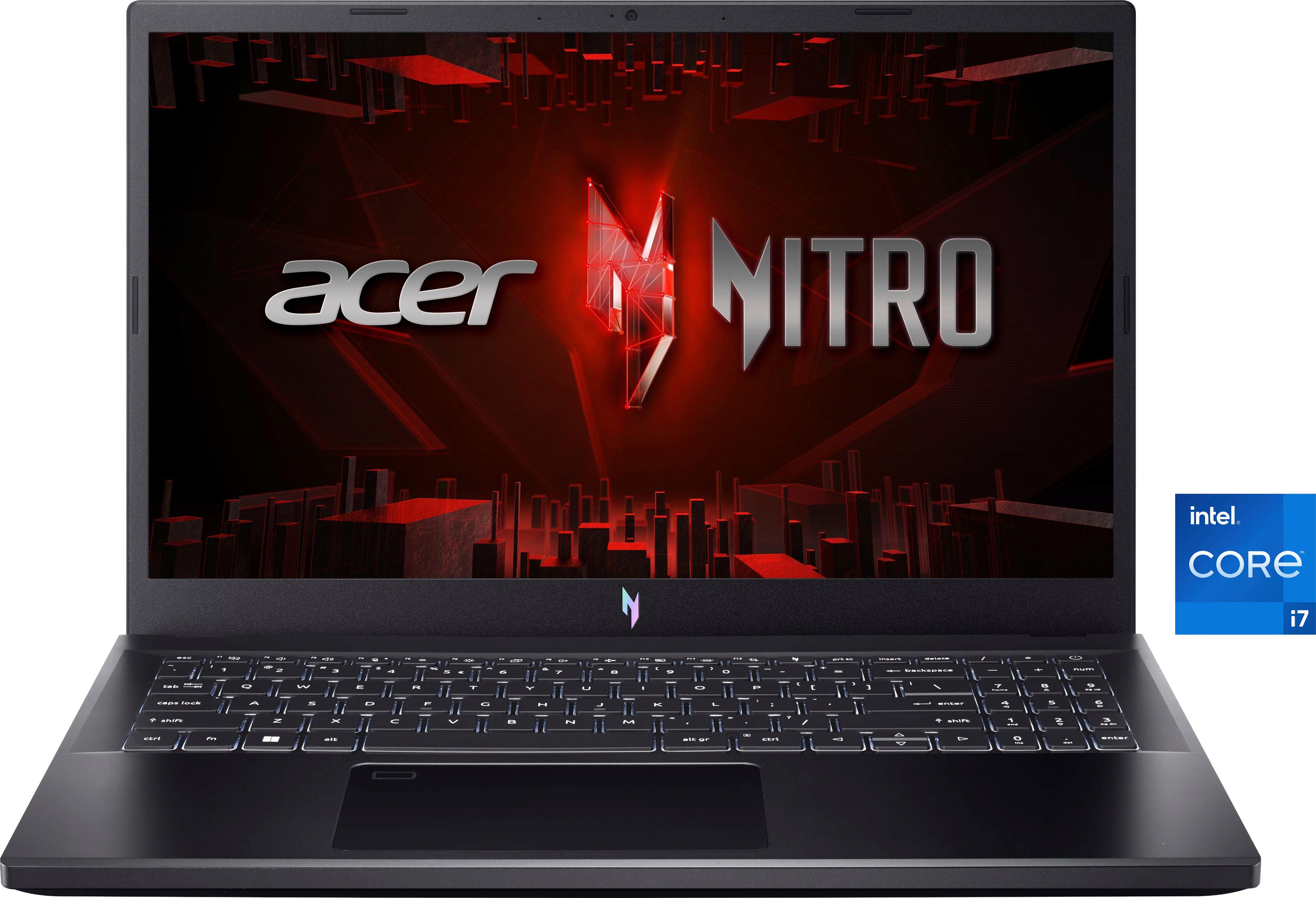 Acer Nitro V 15 Laptop, Full HD IPS Display, 16 GB RAM, Windows 11 Home, Business-Notebook (39,62 cm/15,6 Zoll, Intel Core i7 13620H, GeForce RTX™ 4050, 1000 GB SSD, ANV15-51-742R)