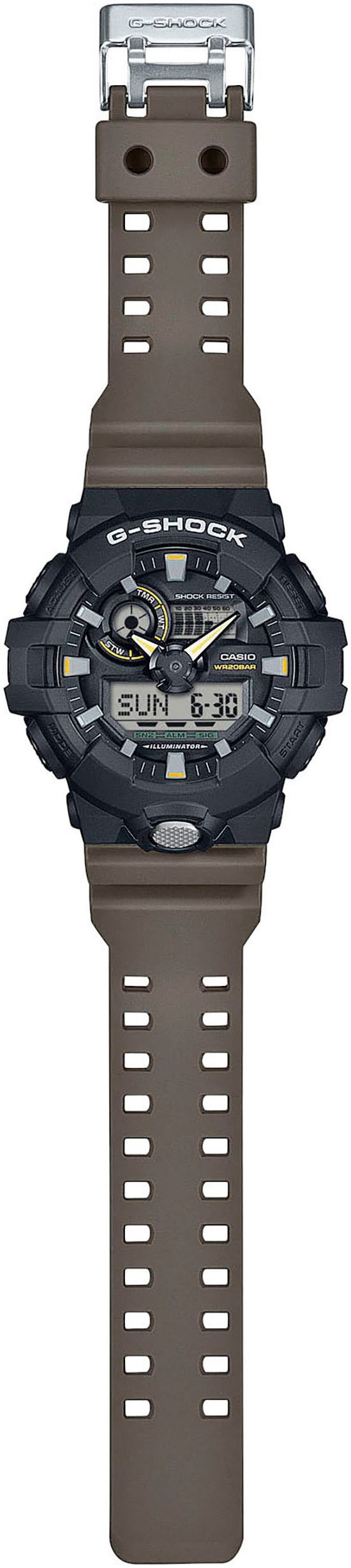 CASIO G-SHOCK Chronograph GA-710GB-1AER, Quarzuhr, Armbanduhr, günstig online kaufen