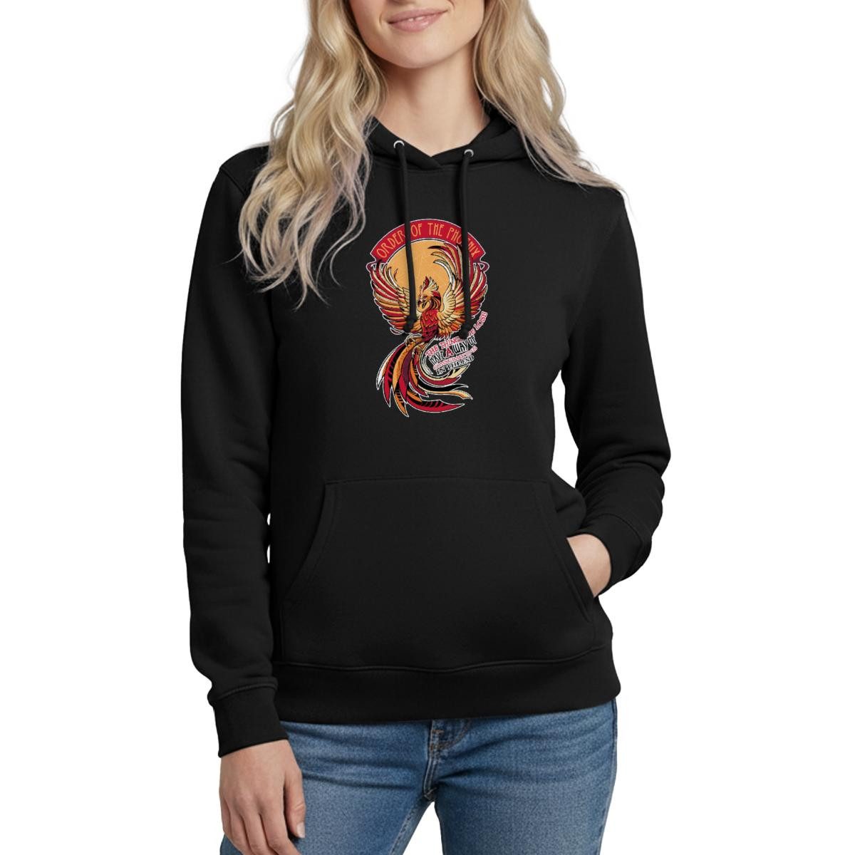 Spreadshirt Hoodie Harry Potter Phönix Fawkes Damen Hoodie (1-tlg)