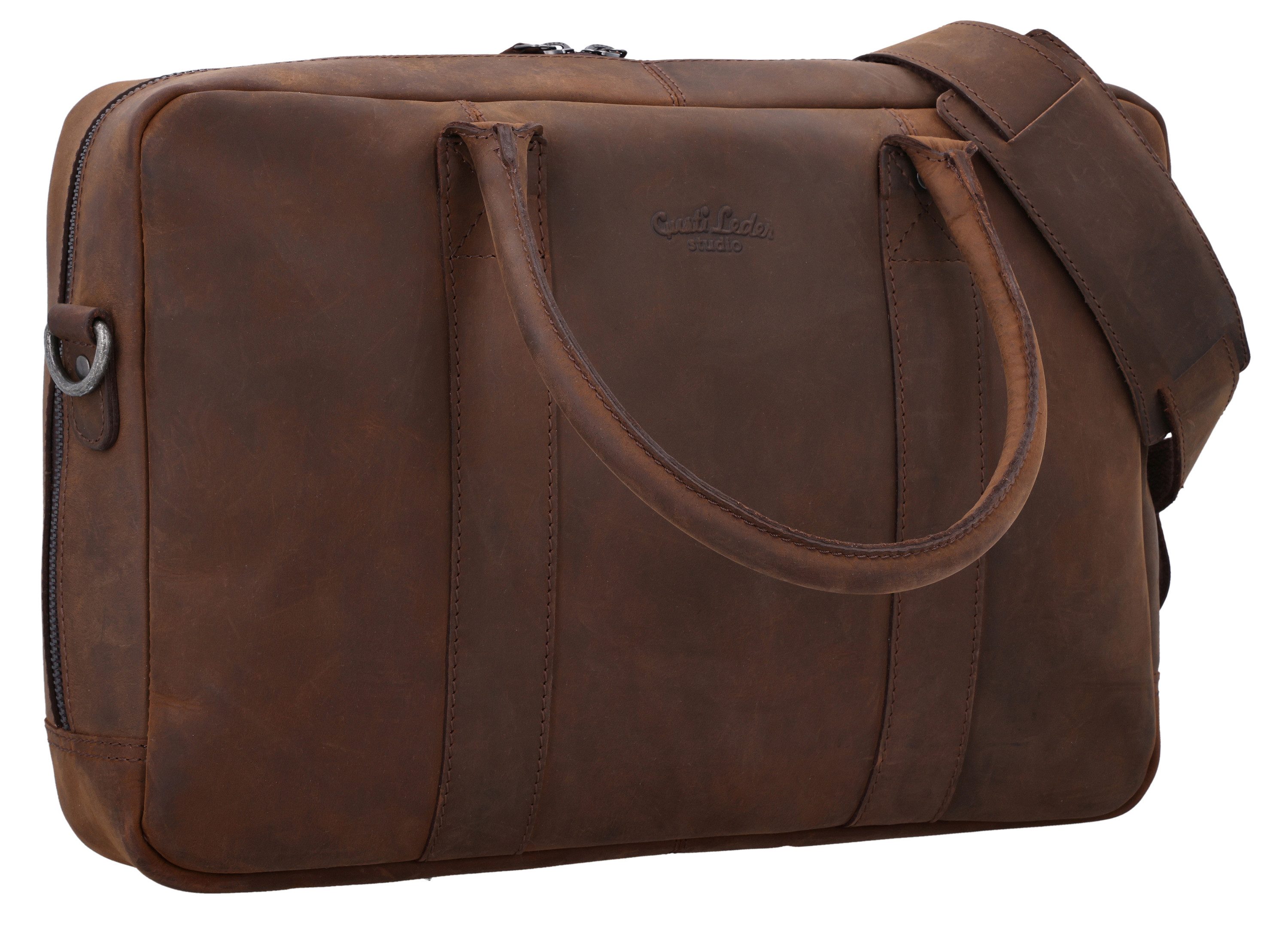 Gusti Leder Umhängetasche Gusti Leder messenger bag Fynn Aktenordner (1-tlg), Aktenordner