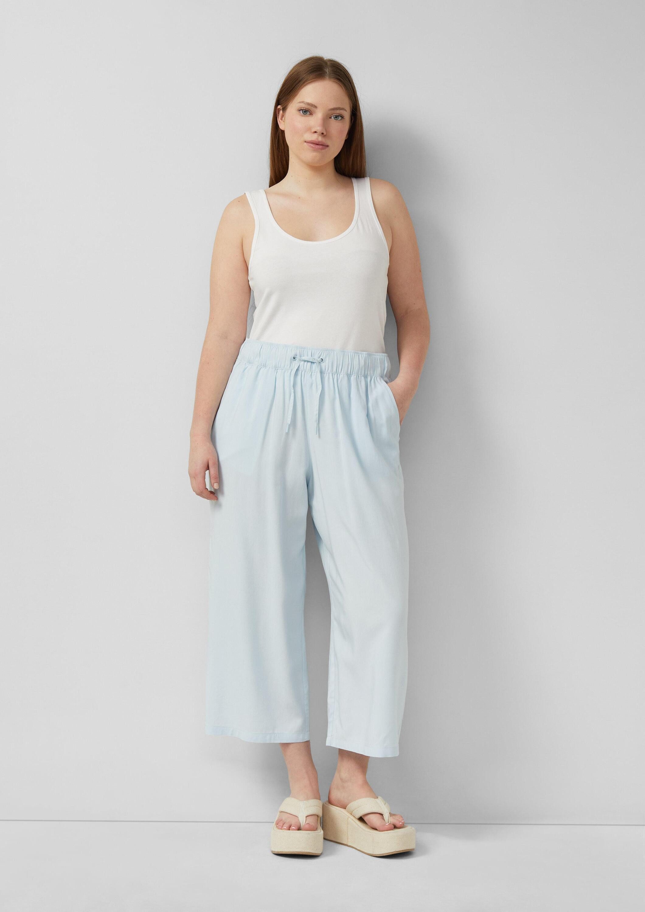 QS Culotte Hose Viskose Culotte mit elastischem Bund