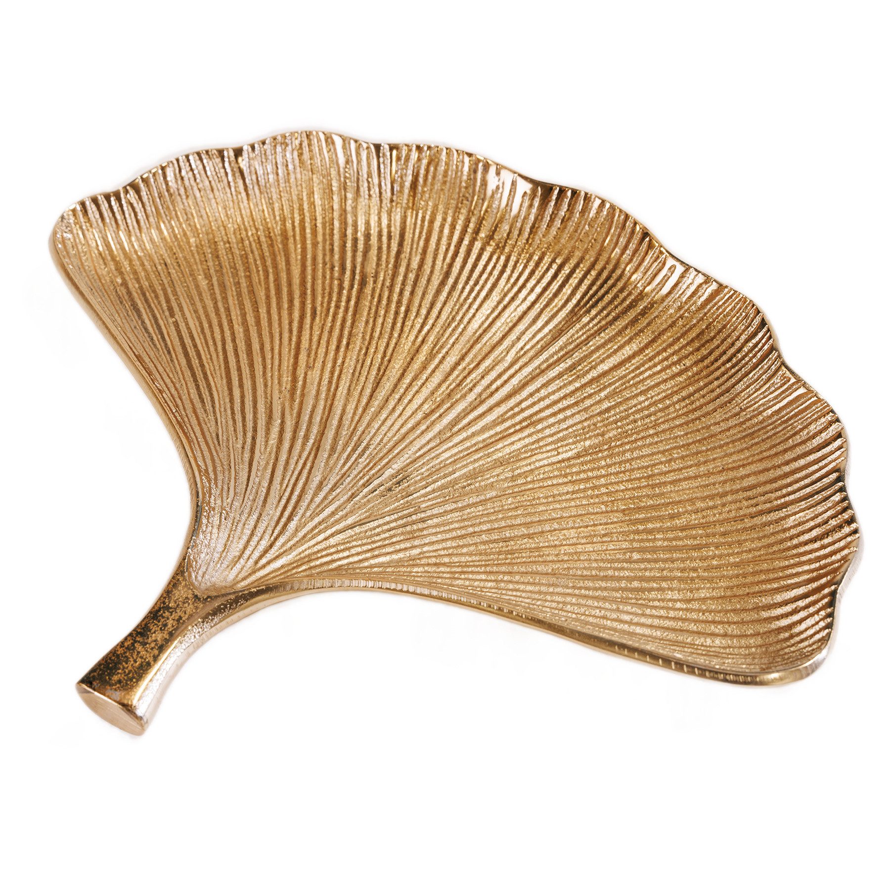 riess-ambiente Dekoschale GINKGO 30cm gold (Set, günstig online kaufen