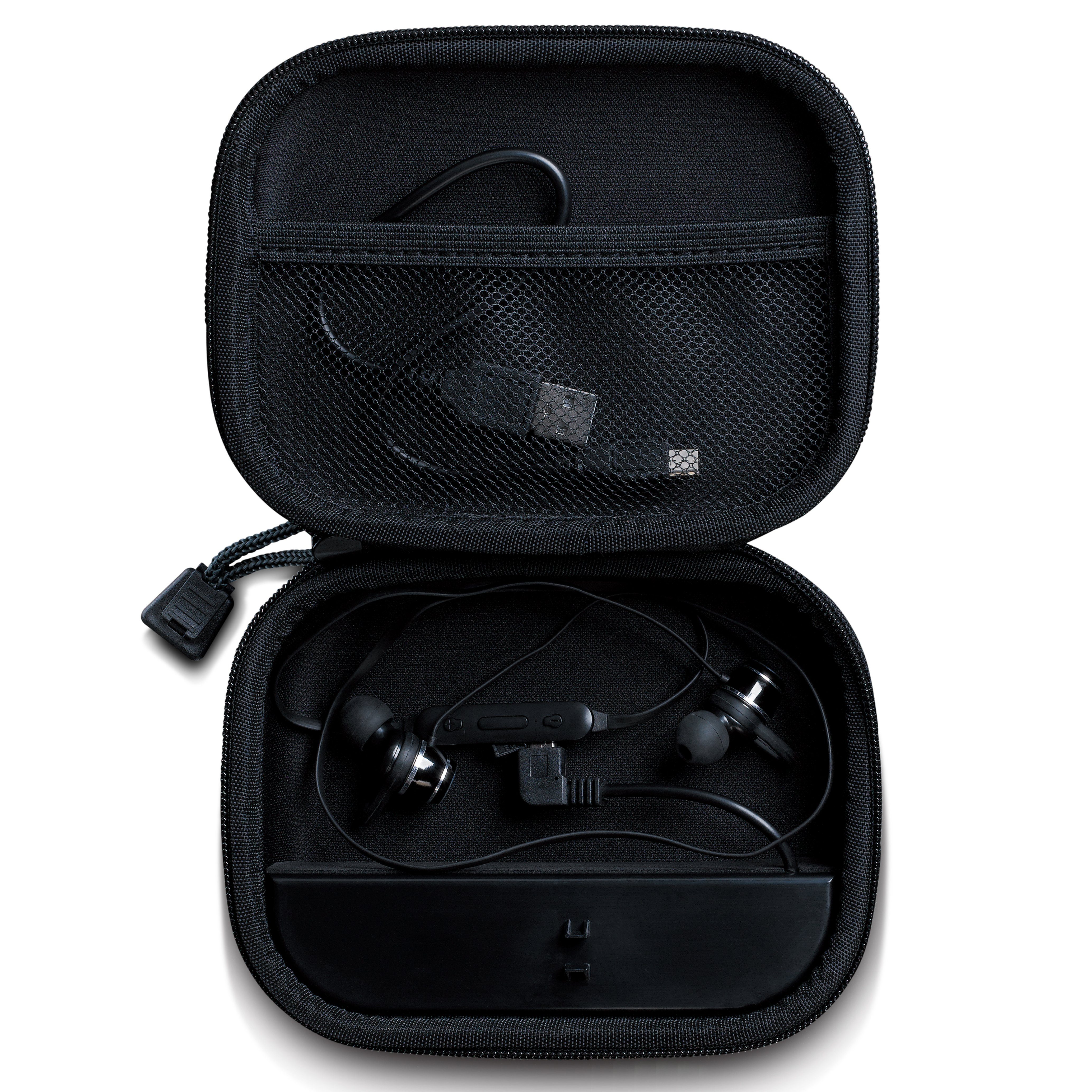 Lenco PBC-20GY Powerbank 2200 mAh (5 V DC V, 1 St), Powerbank mit Tasche für Musikplayer & integrierten Micro-USB-Kabel