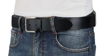 Christian Wippermann Ledergürtel 100% Büffelleder Herrengürtel Jeansgürtel Leder 4 cm breit