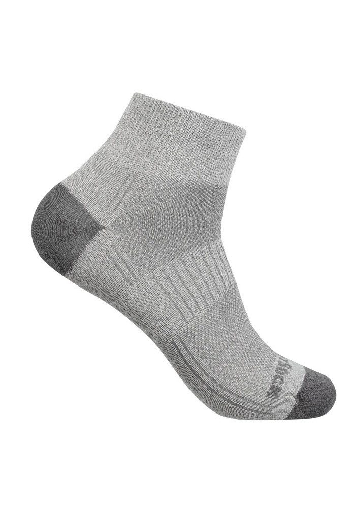 Wrightsock Sportsocken Quarter Coolmesh II (dünn, atmungsaktiv, bequem) titaniumgrau - 1 Paar